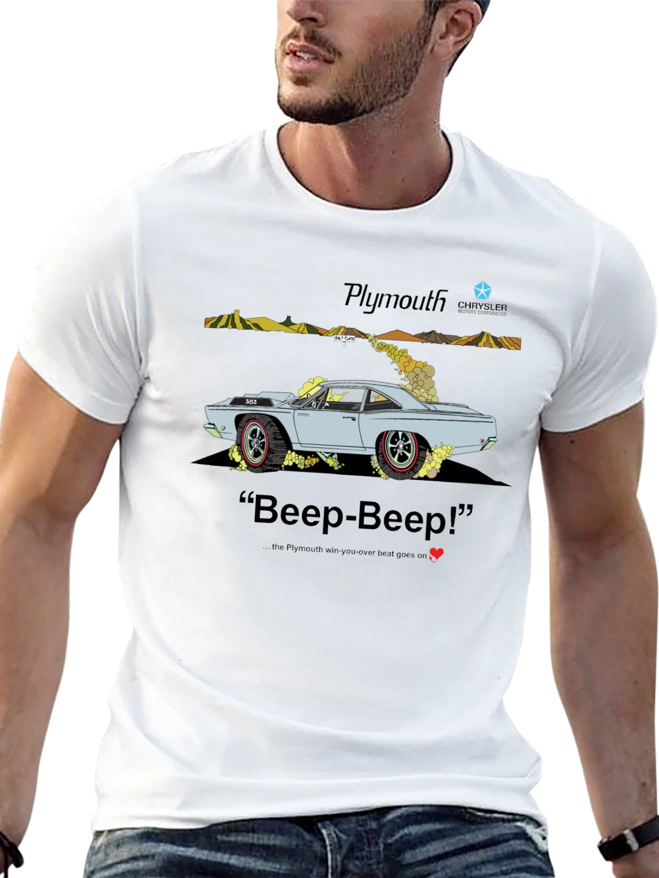Plymouth Beep-Beep! Mens Graphic T-Shirt