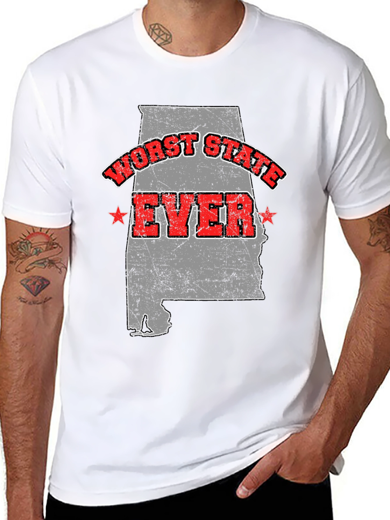 Worst State Ever T-Shirt - Alabama Novelty Tee