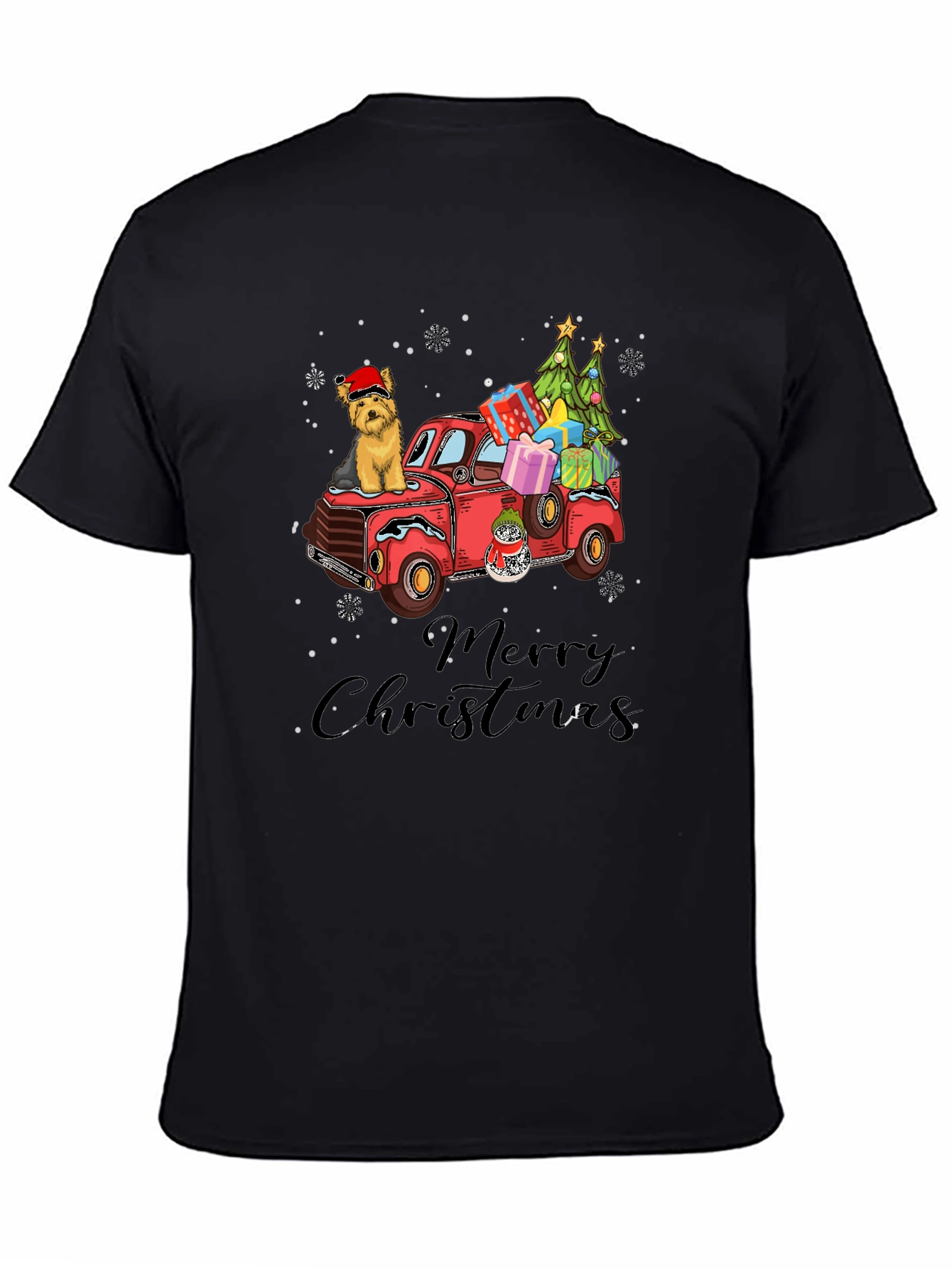 Merry Christmas Dog Truck T-Shirt