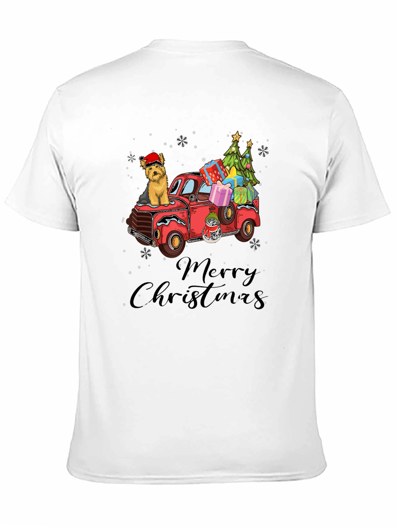 Merry Christmas Dog Truck T-Shirt