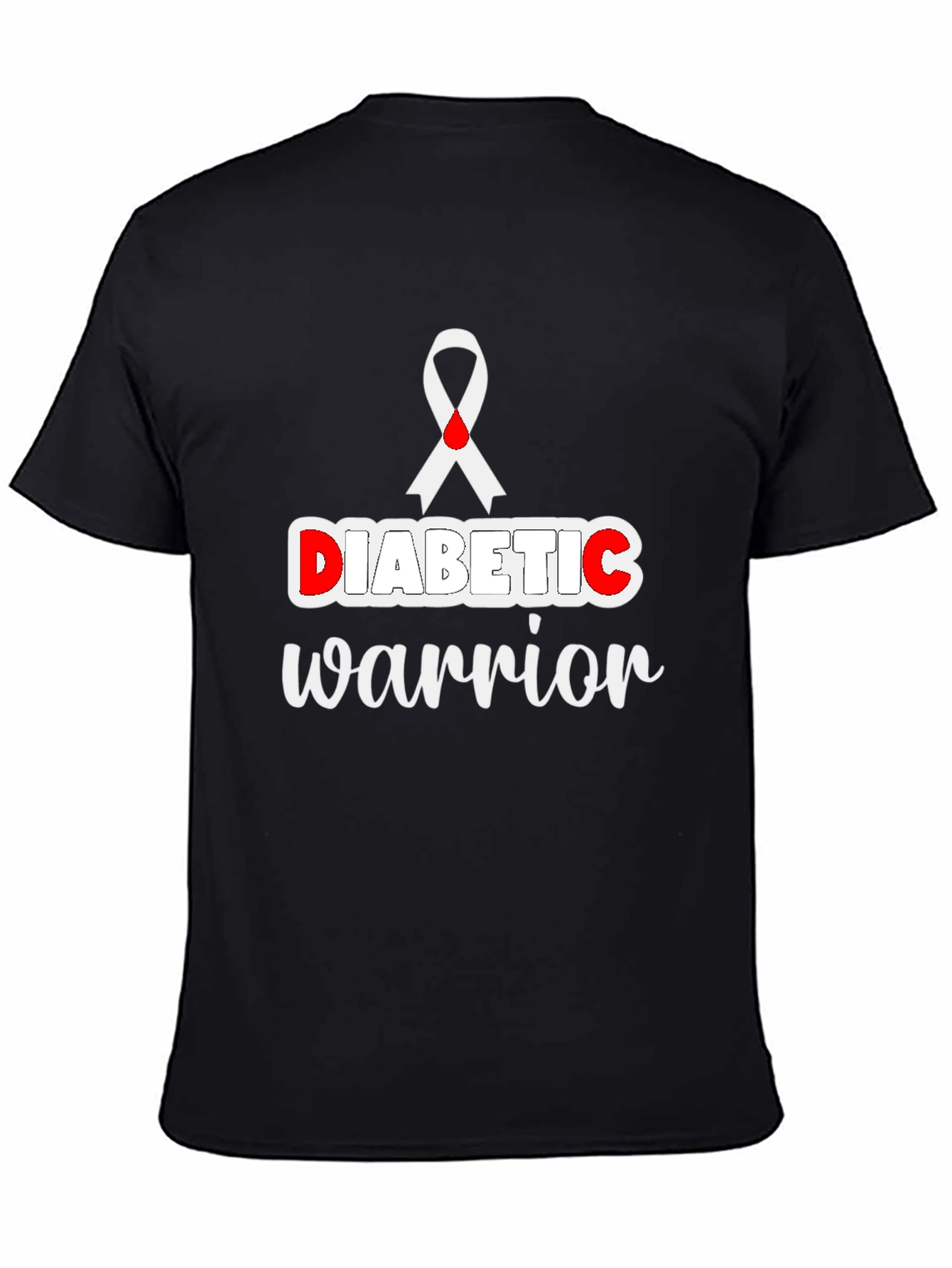 Diabetic Warrior T-Shirt - Awareness Ribbon Tee