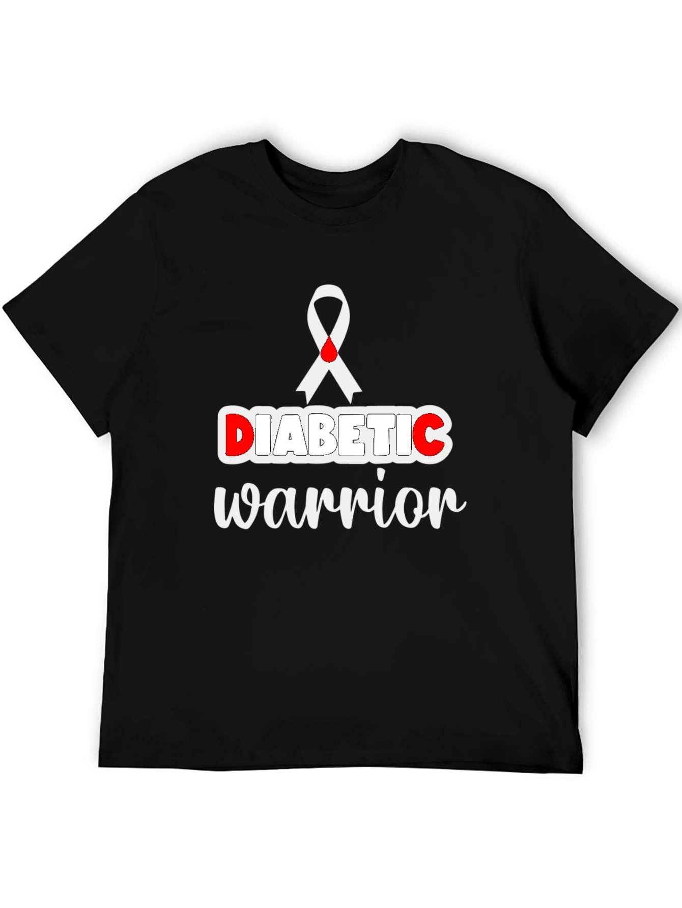 Diabetic Warrior T-Shirt - Awareness Ribbon Tee