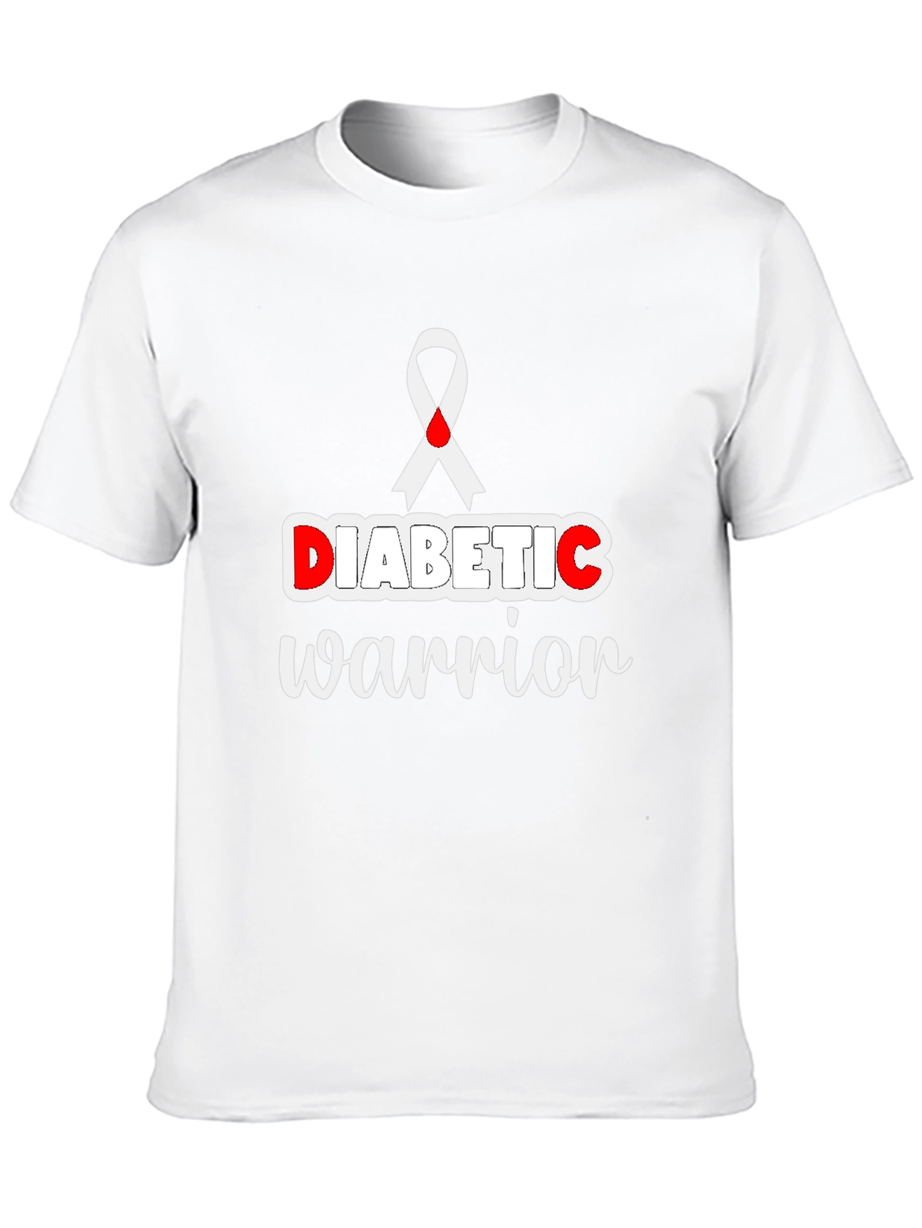 Diabetic Warrior T-Shirt - Awareness Ribbon Tee