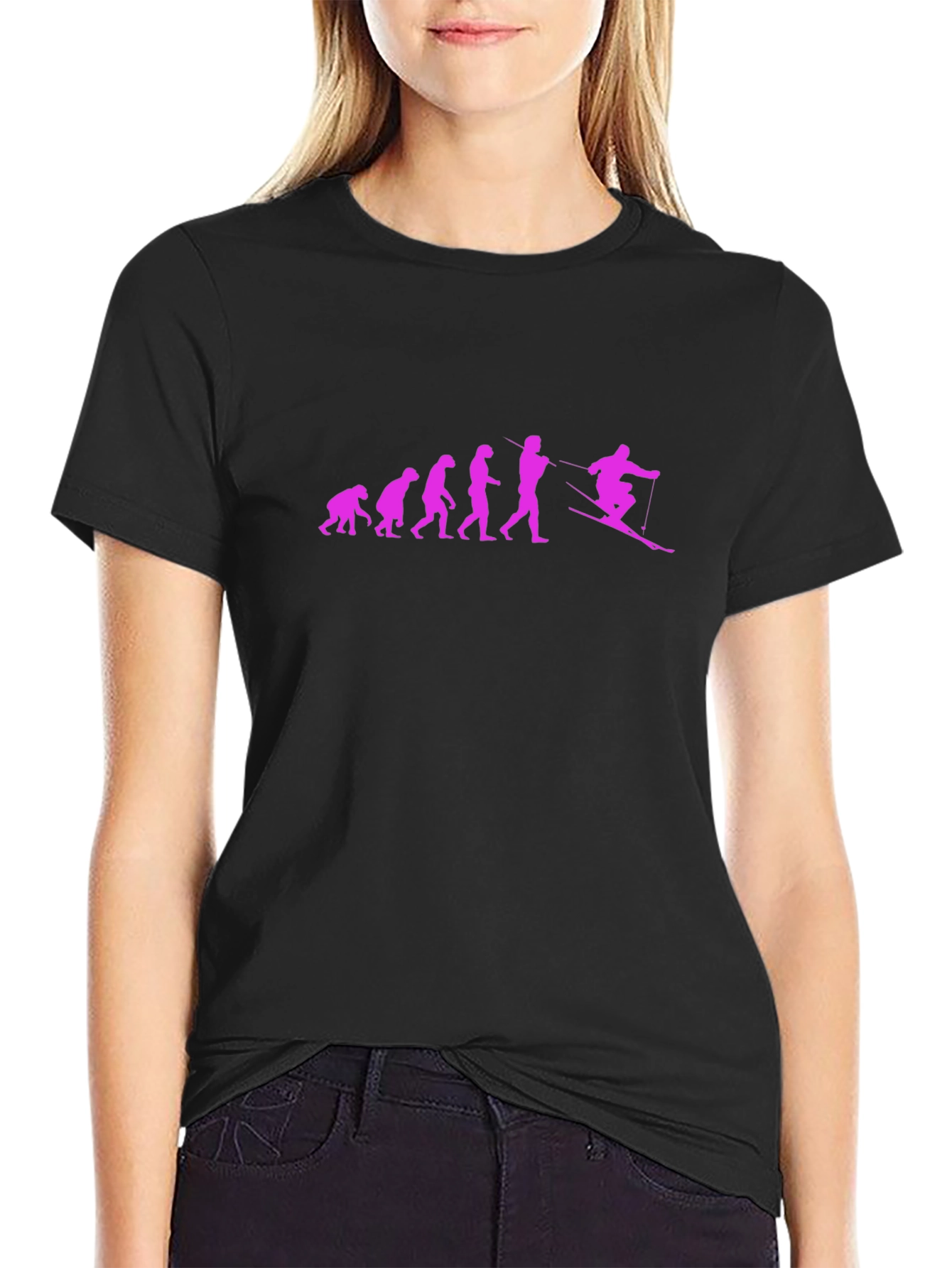 Ski Evolution T-Shirt - Cool Graphic Tee
