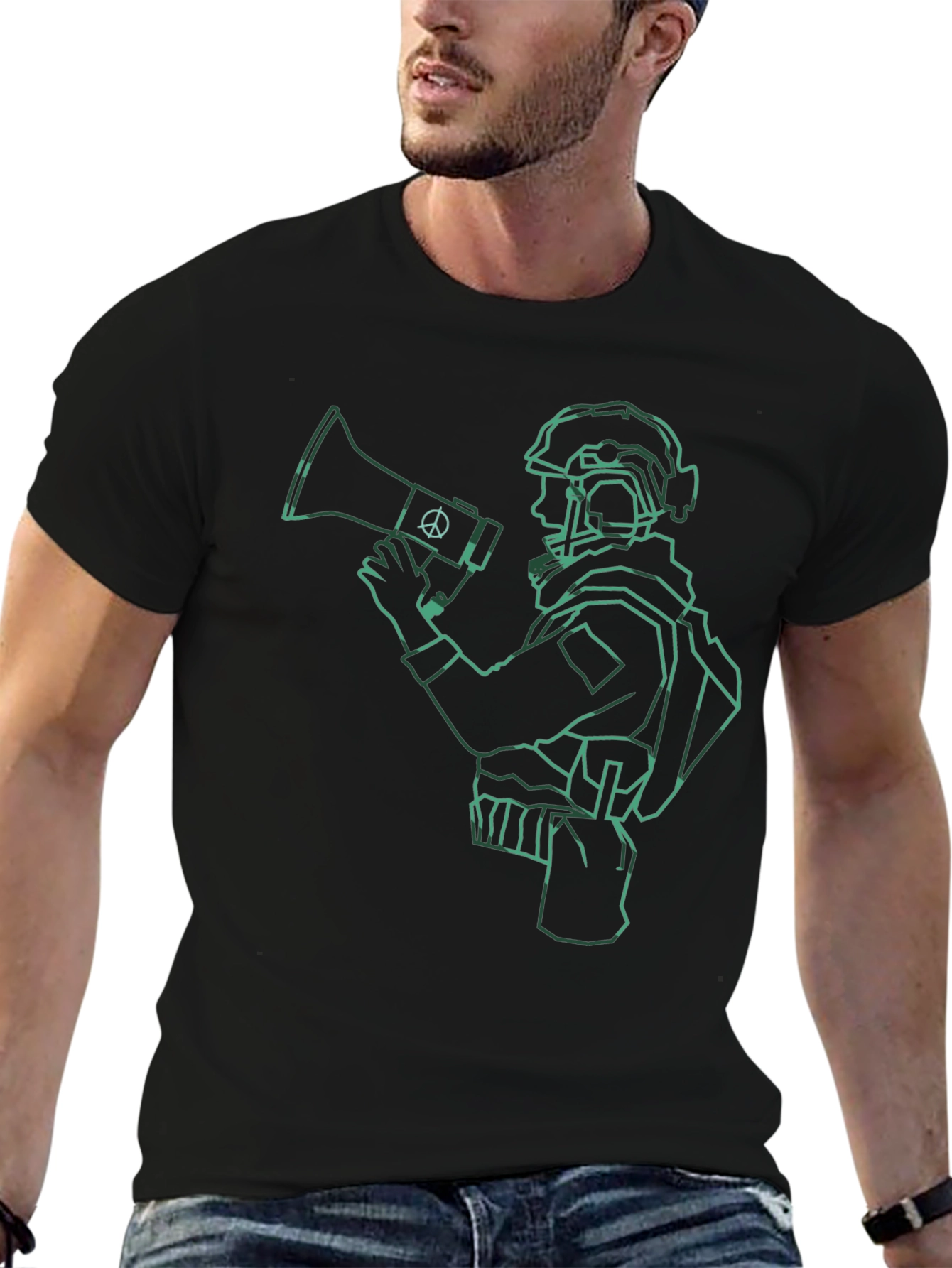 Peacekeeper Graphic Tee - Military & Harmony