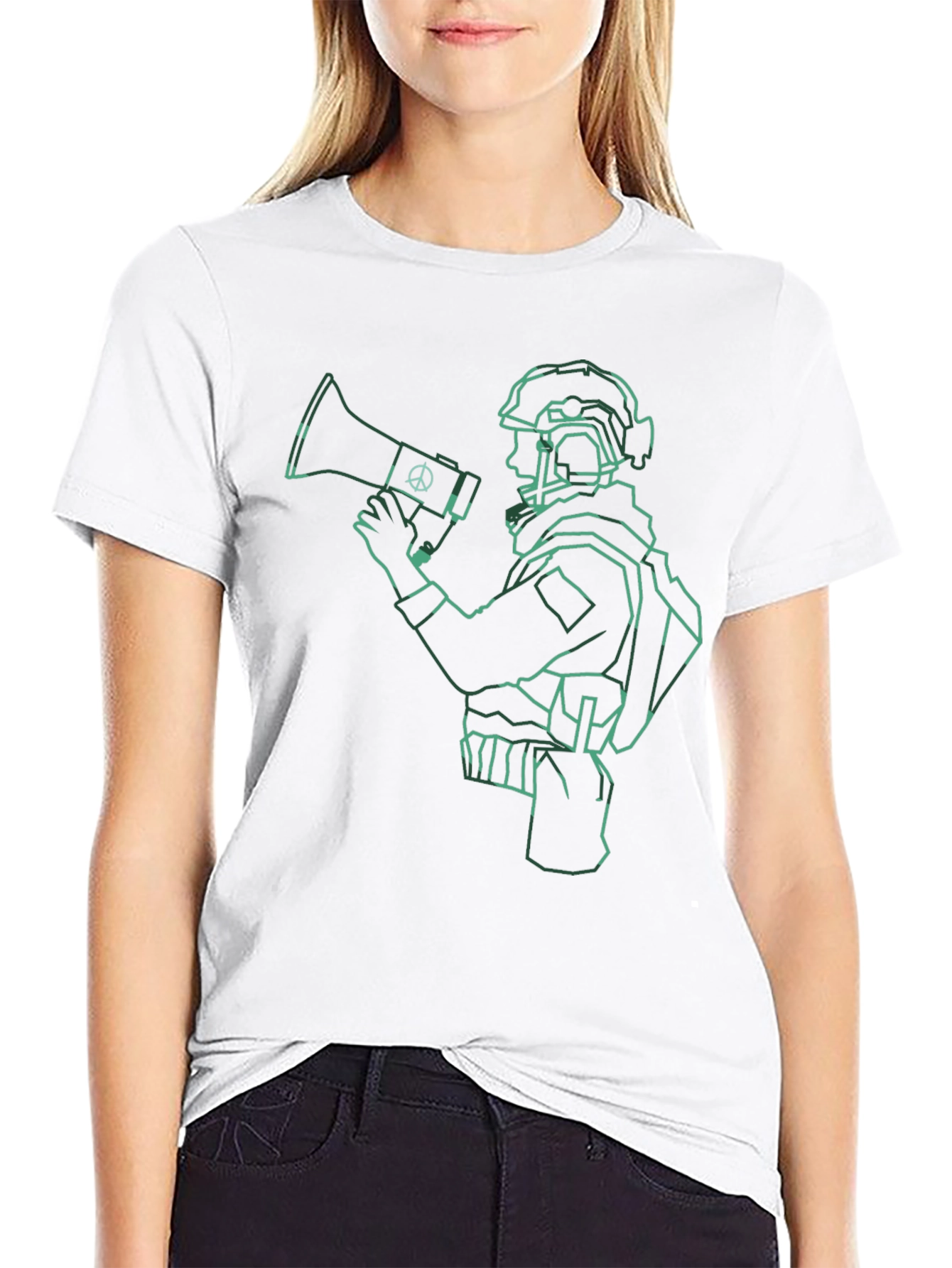 Peacekeeper Graphic Tee - Military & Harmony