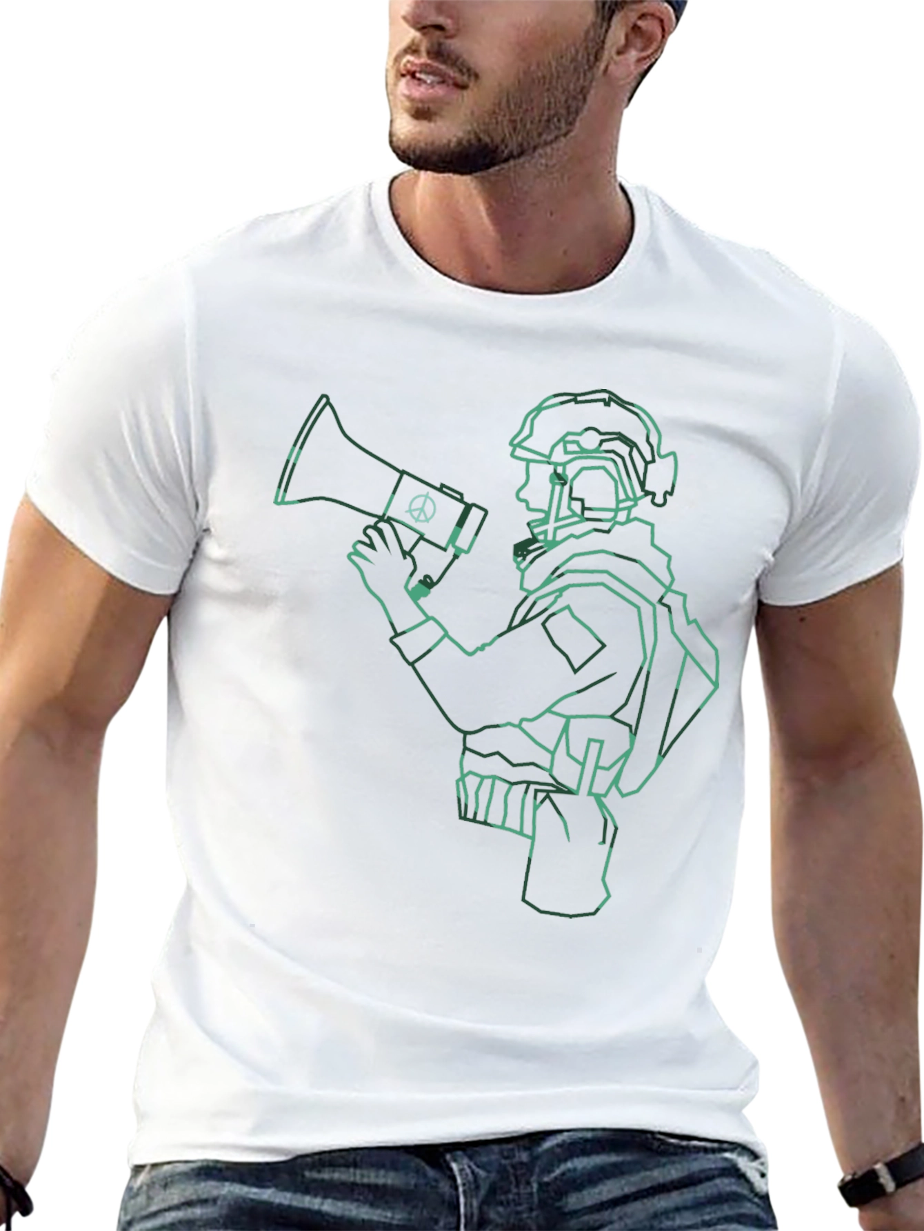 Peacekeeper Graphic Tee - Military & Harmony