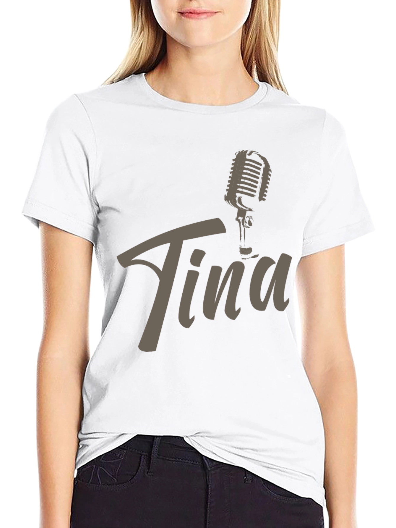 Tina Microphone Graphic Tee