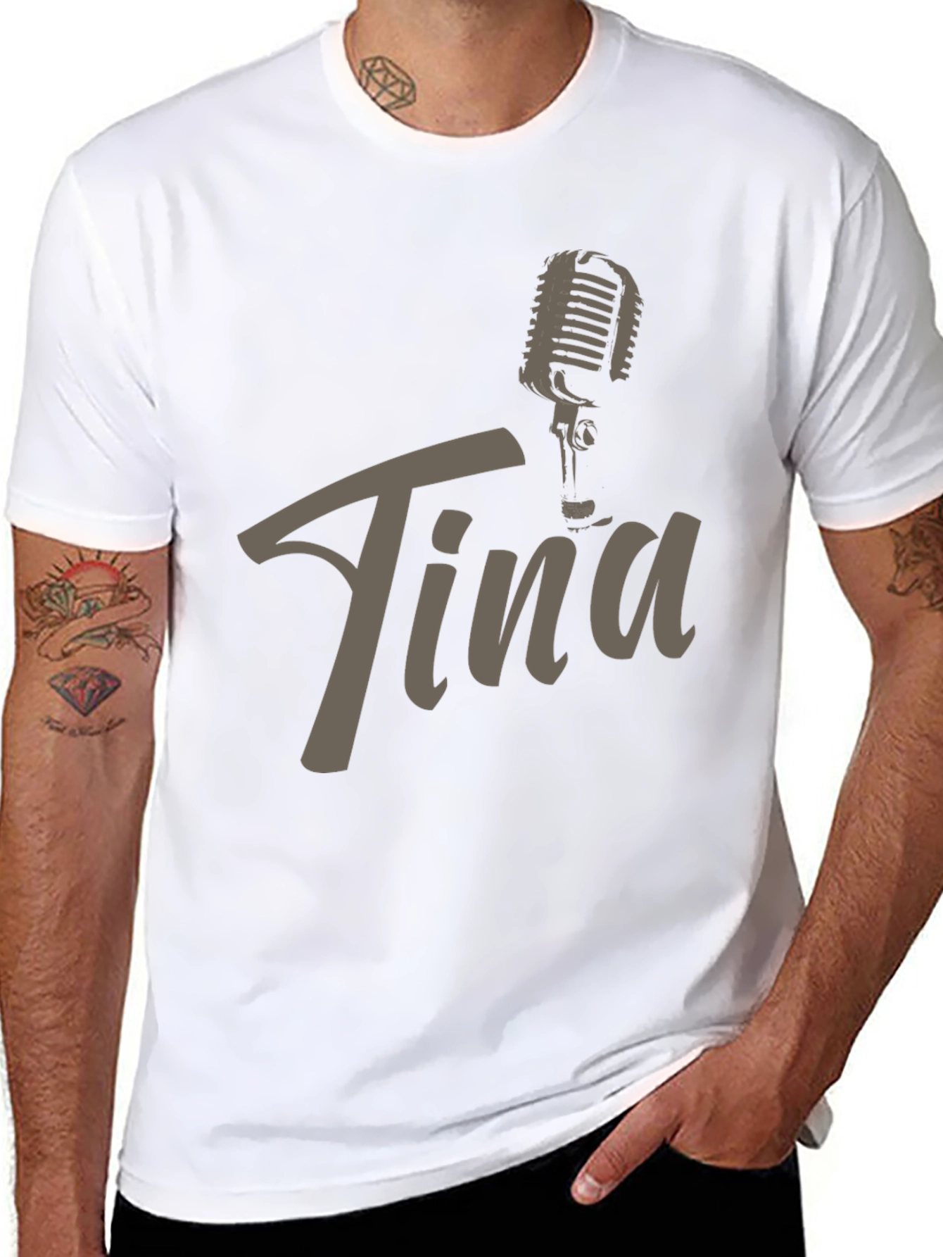 Tina Microphone Graphic Tee