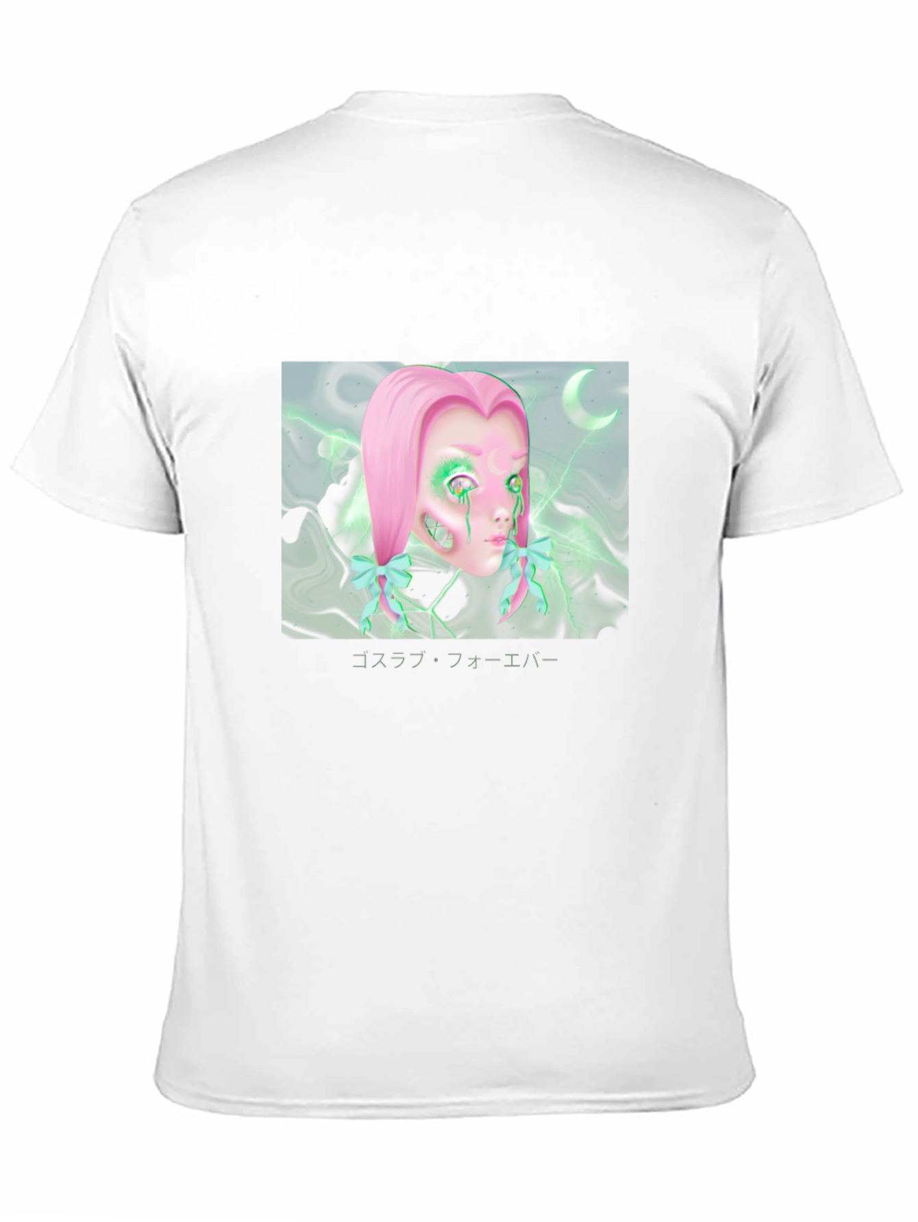 Goth Aesthetic T-Shirt with Doll Graphic