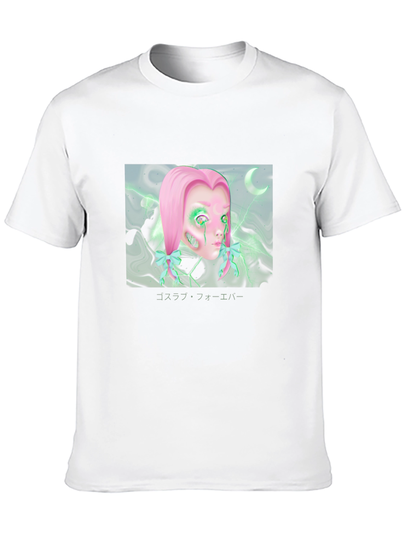 Goth Aesthetic T-Shirt with Doll Graphic