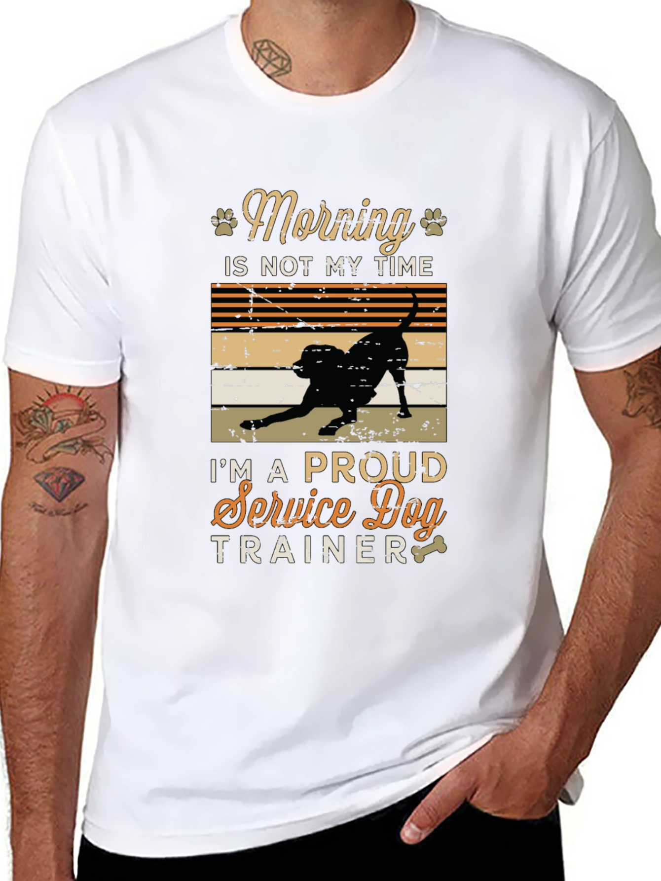 Service Dog Trainer T-Shirt - Morning Time