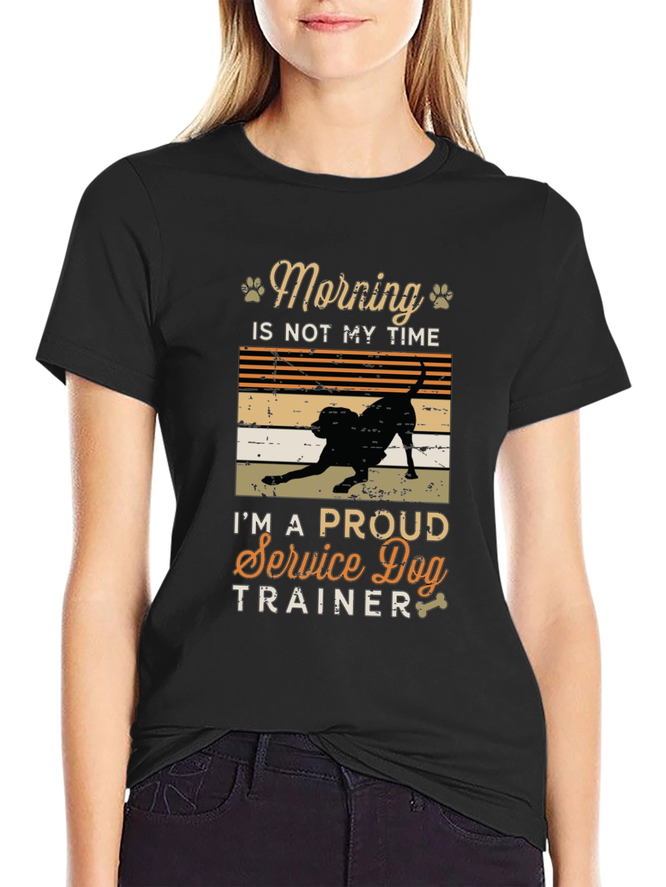 Service Dog Trainer T-Shirt - Morning Time