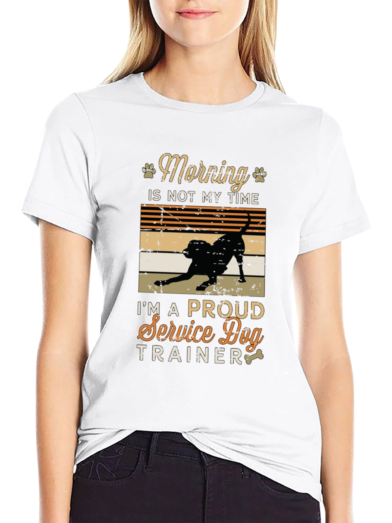 Service Dog Trainer T-Shirt - Morning Time