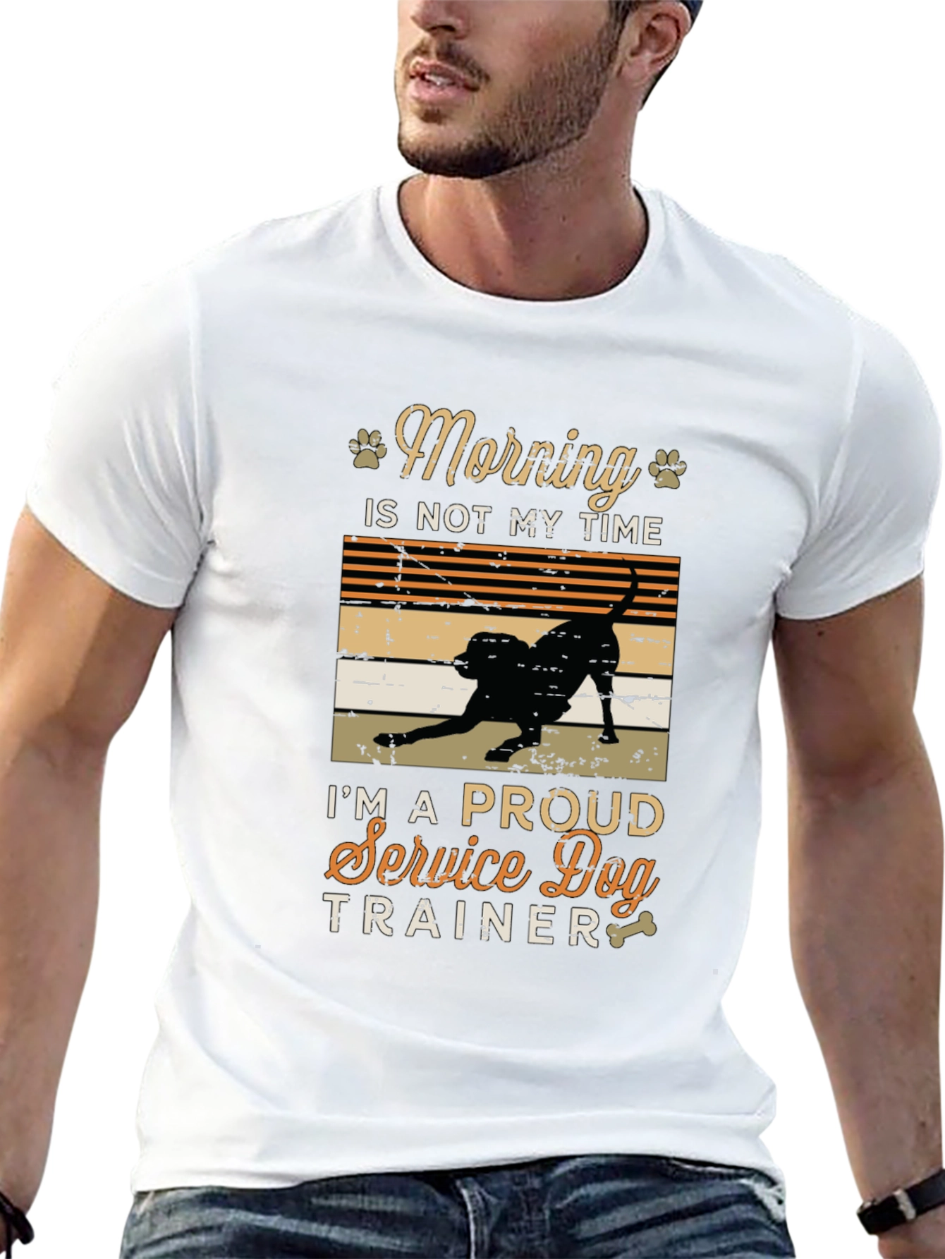 Service Dog Trainer T-Shirt - Morning Time
