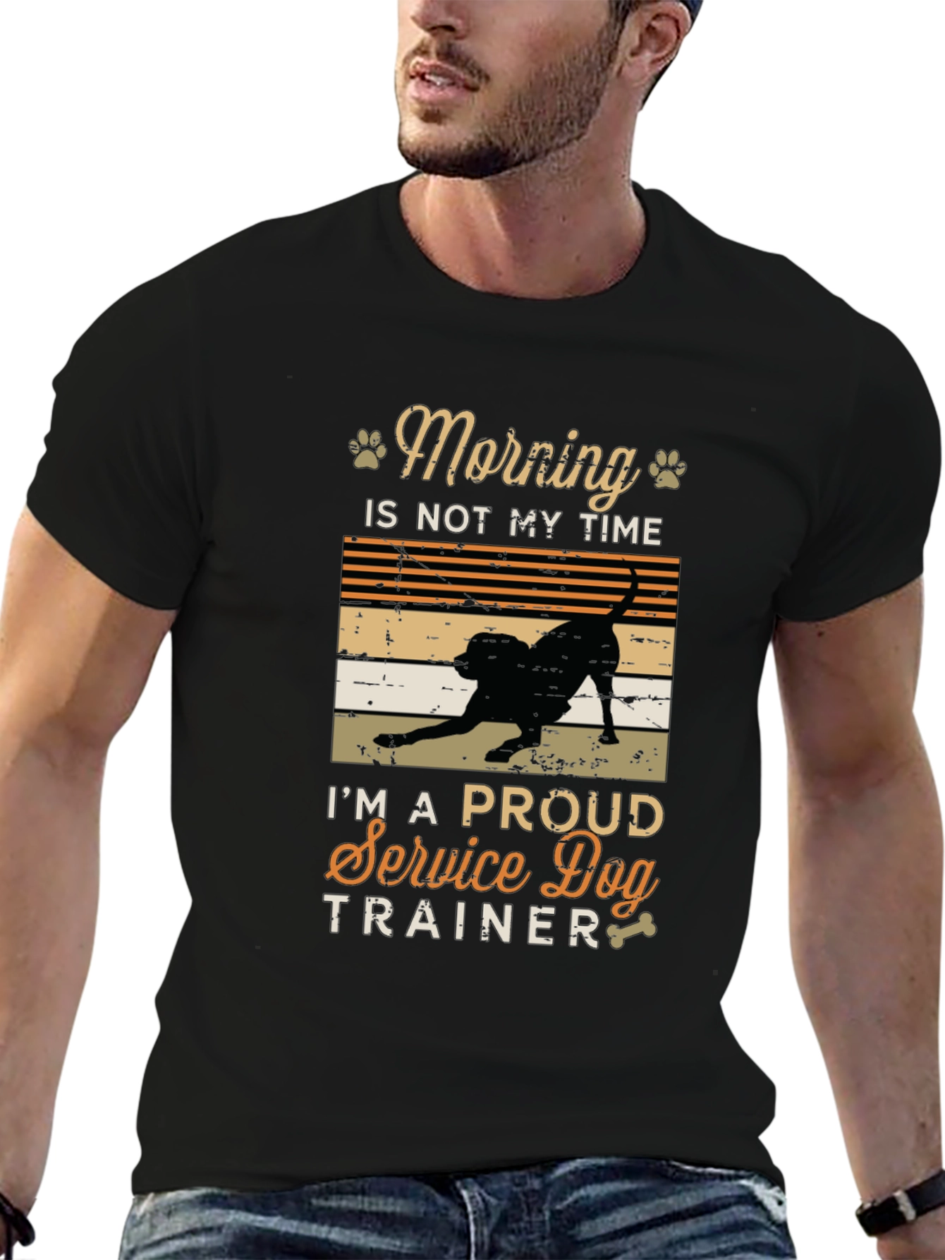 Service Dog Trainer T-Shirt - Morning Time