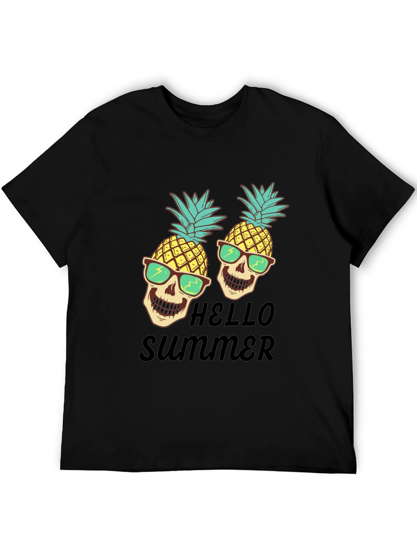 Skull Pineapple Hello Summer T-Shirt