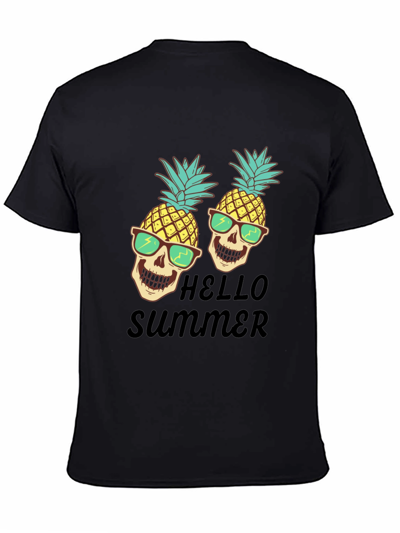 Skull Pineapple Hello Summer T-Shirt