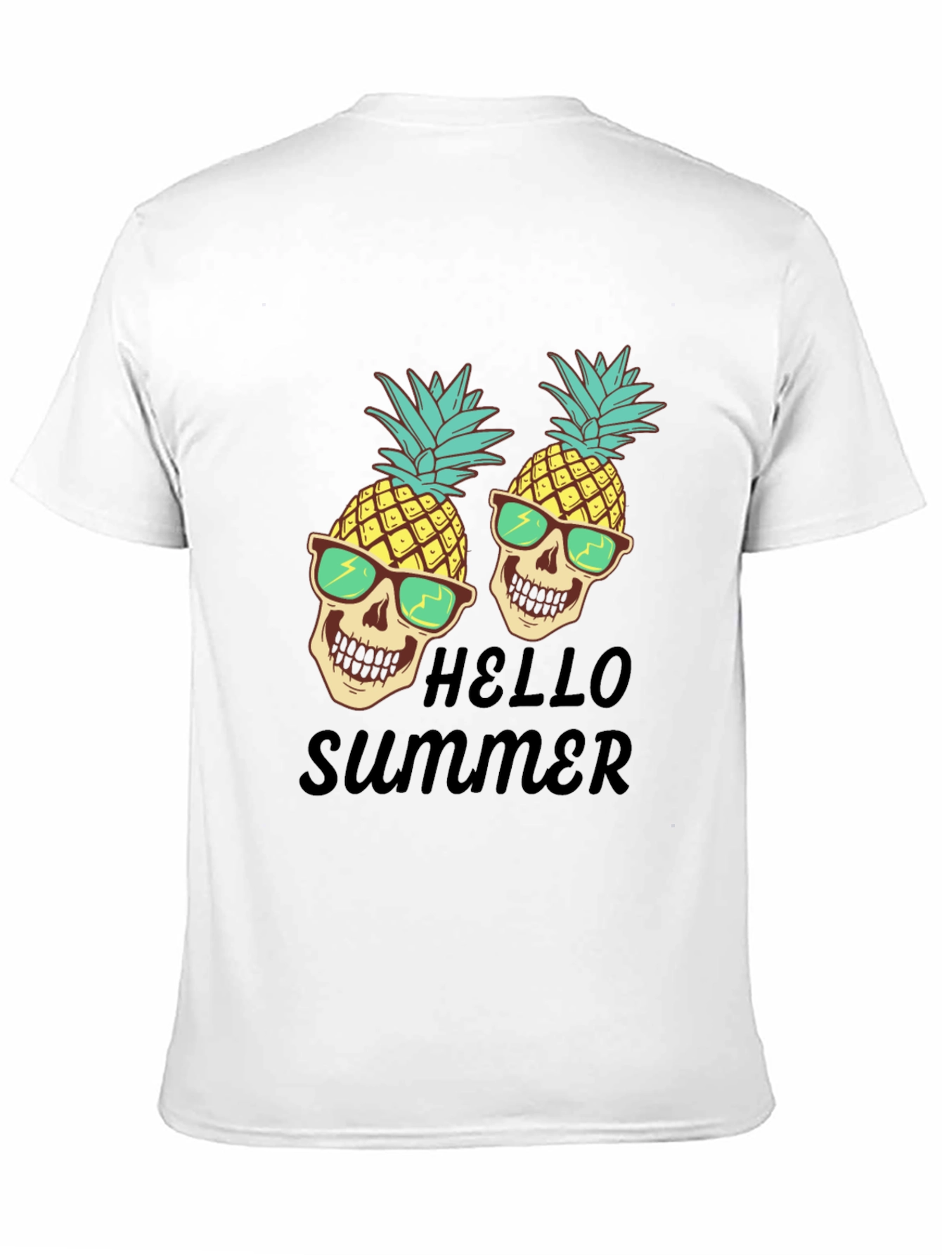 Skull Pineapple Hello Summer T-Shirt