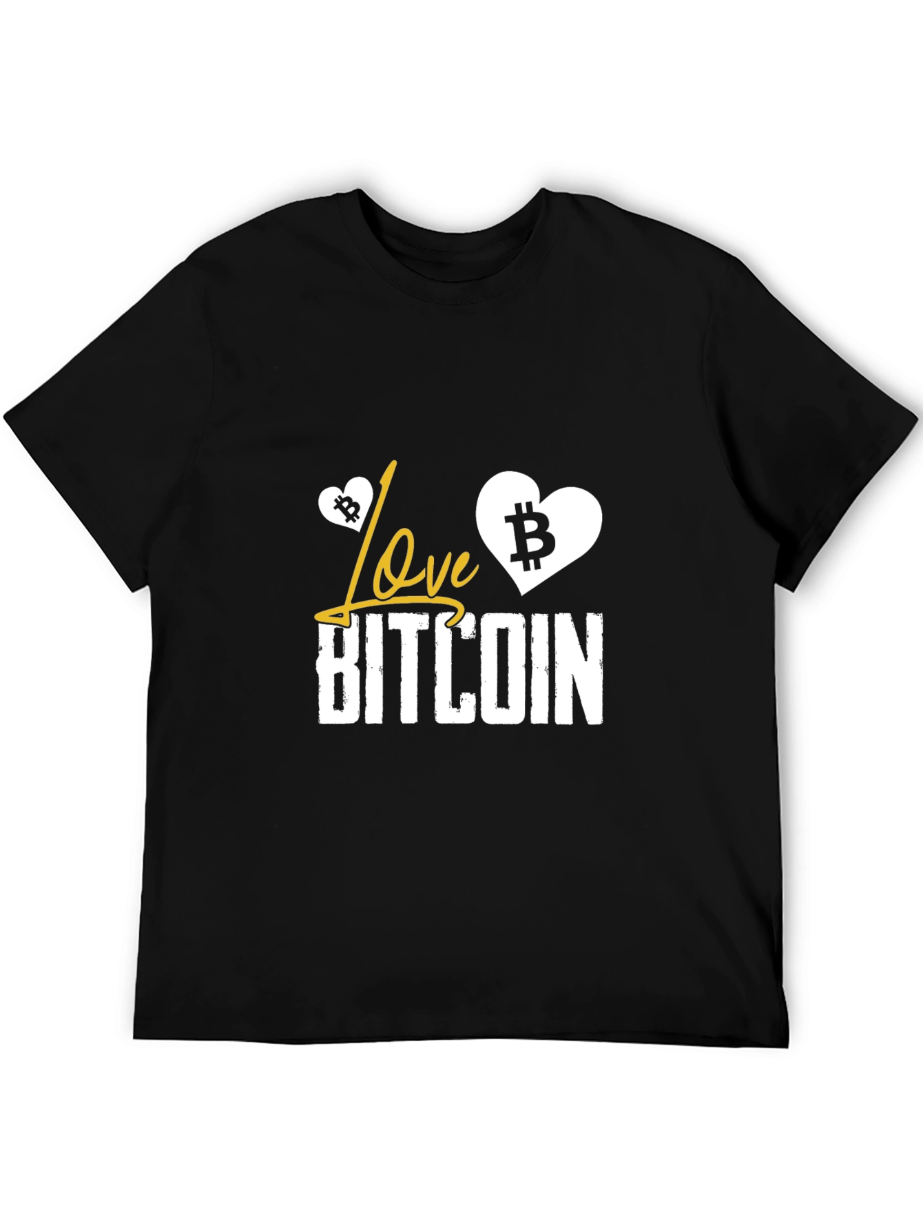 Love Bitcoin Graphic T-Shirt - Crypto Currency Tee