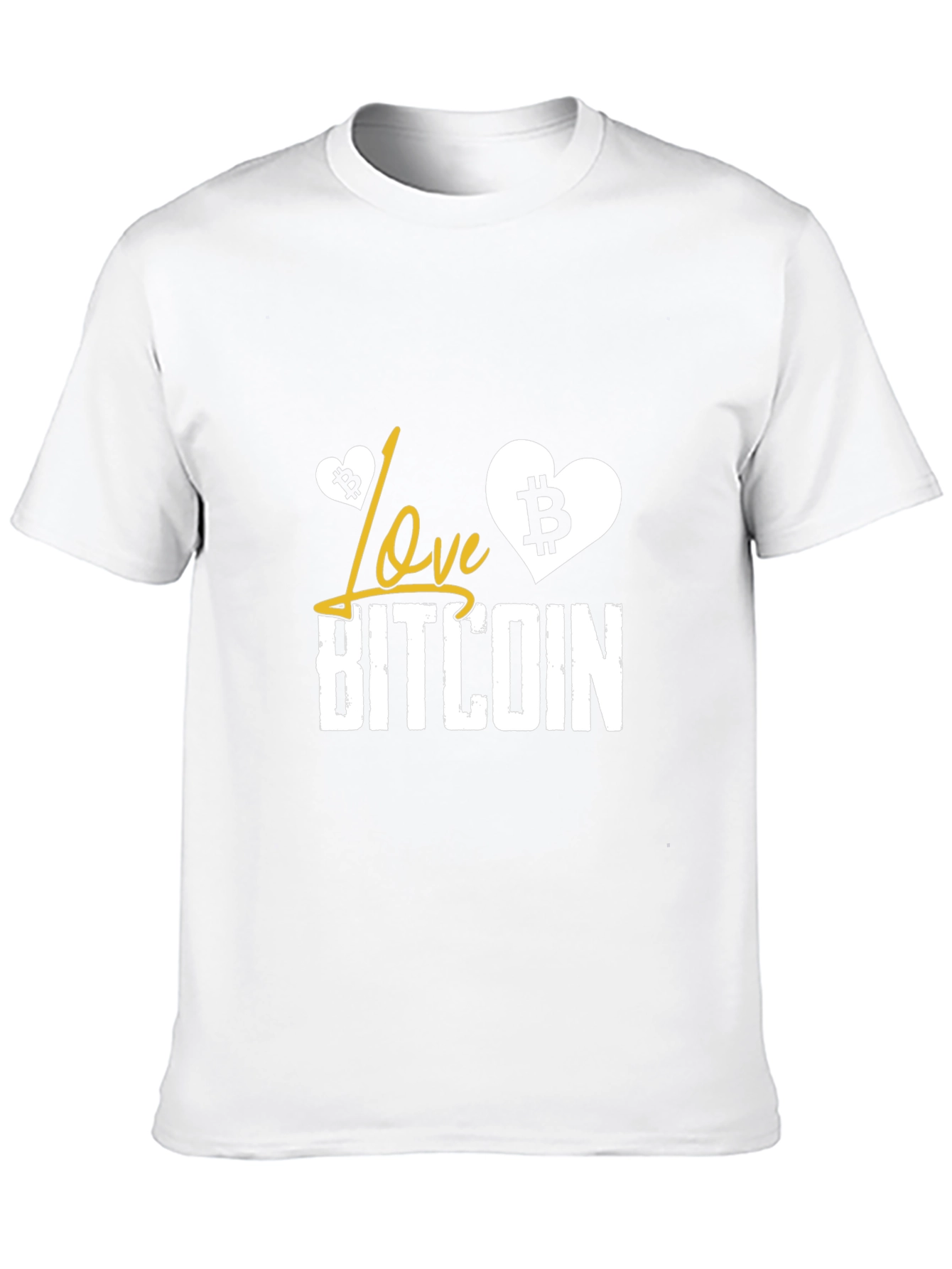 Love Bitcoin Graphic T-Shirt - Crypto Currency Tee