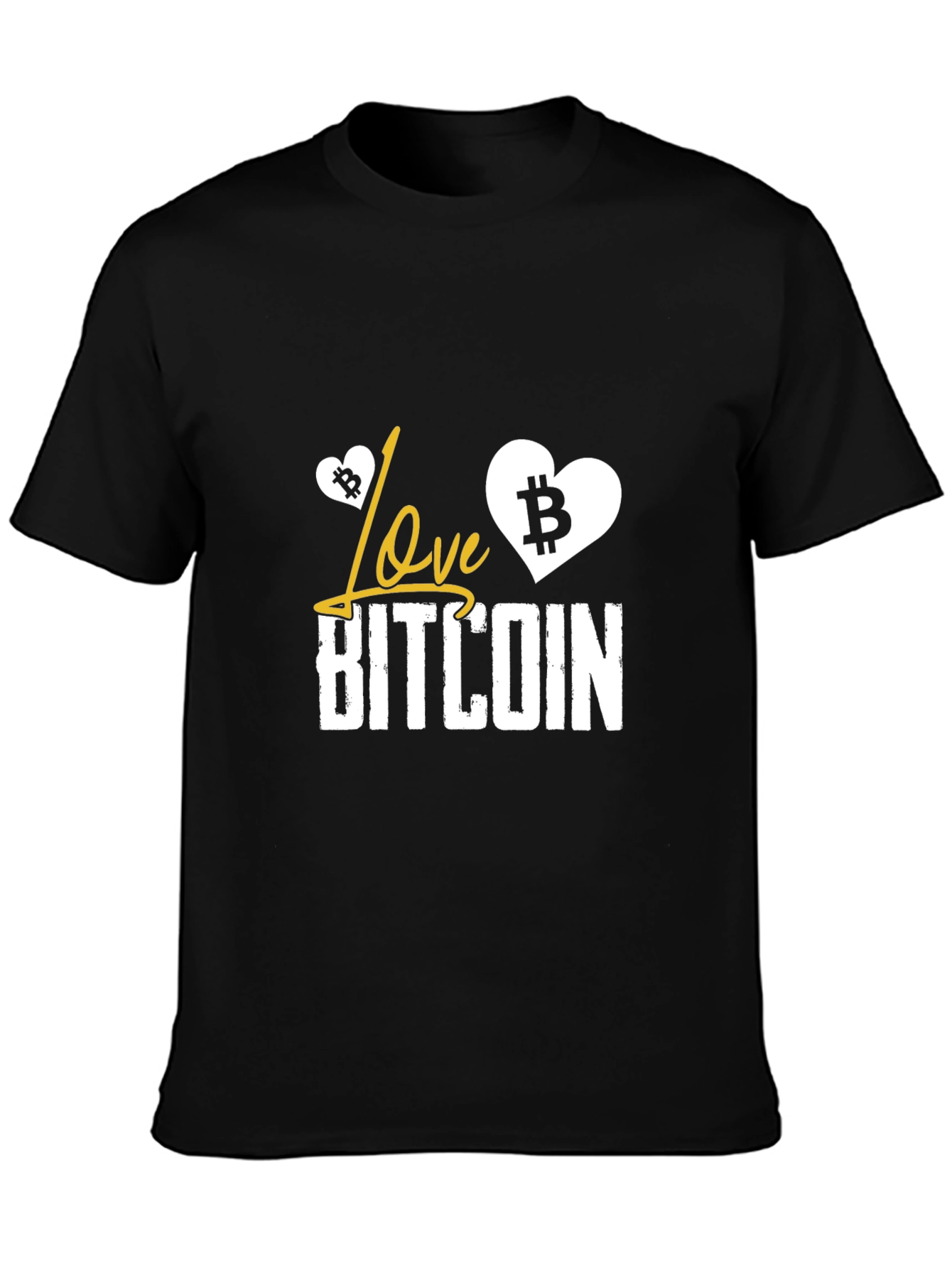 Love Bitcoin Graphic T-Shirt - Crypto Currency Tee