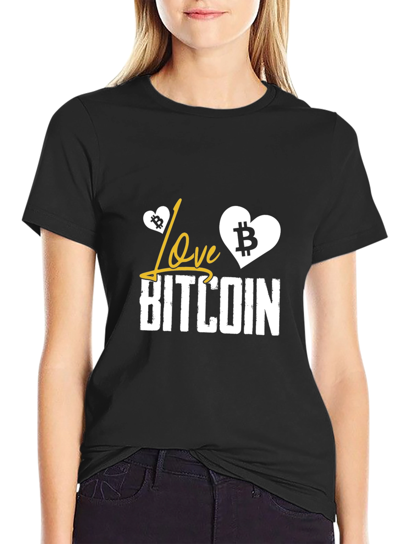 Love Bitcoin Graphic T-Shirt - Crypto Currency Tee