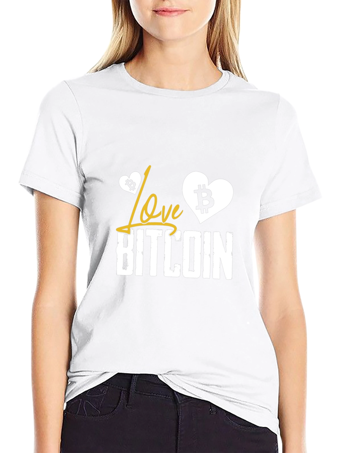Love Bitcoin Graphic T-Shirt - Crypto Currency Tee