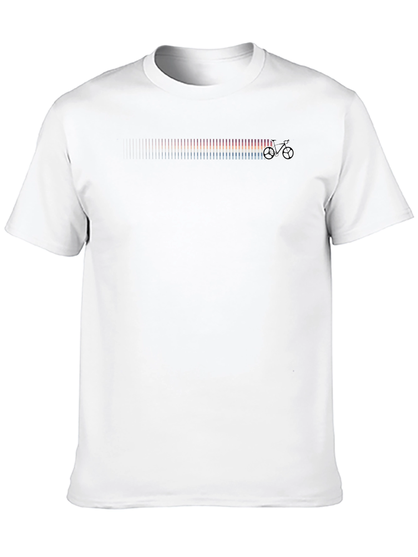 Ride the Spectrum: Black Bike Graphic Tee