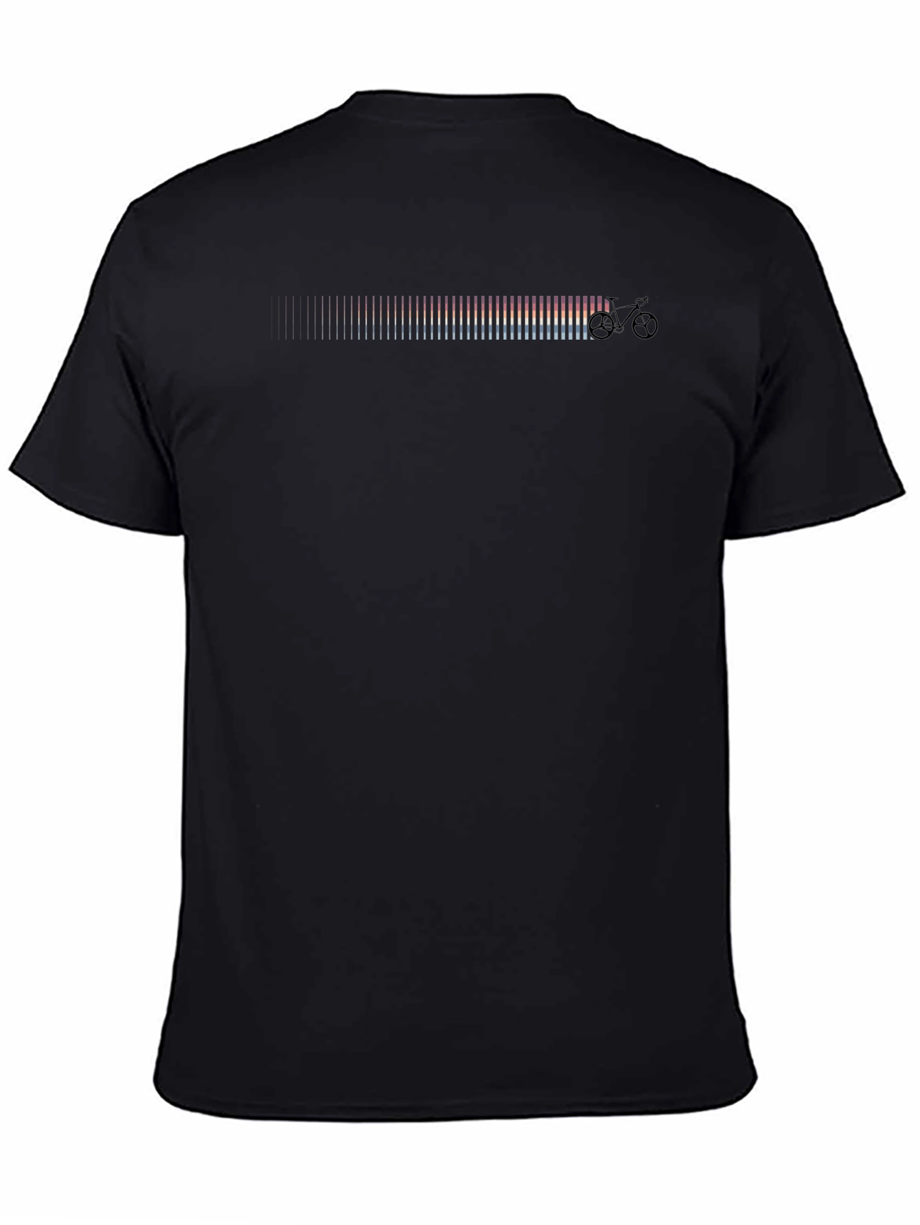 Ride the Spectrum: Black Bike Graphic Tee