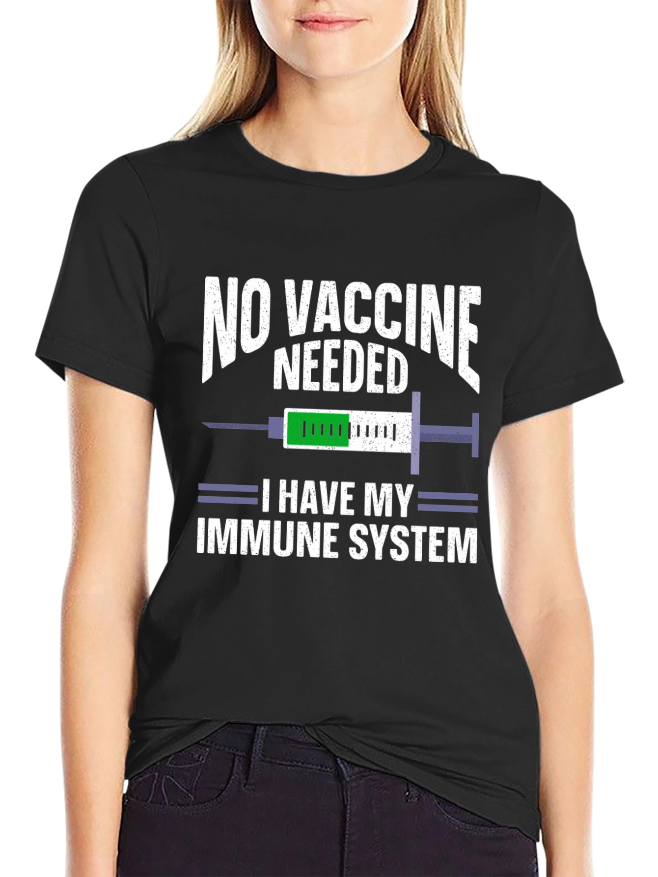 No Vaccine Needed Immune System T-Shirt