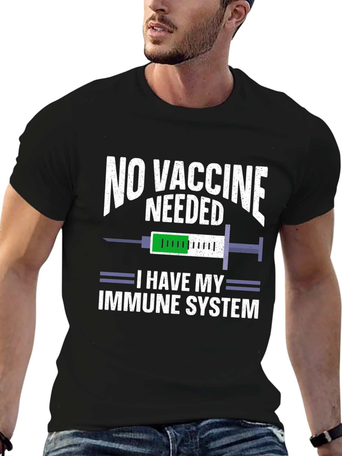 No Vaccine Needed Immune System T-Shirt