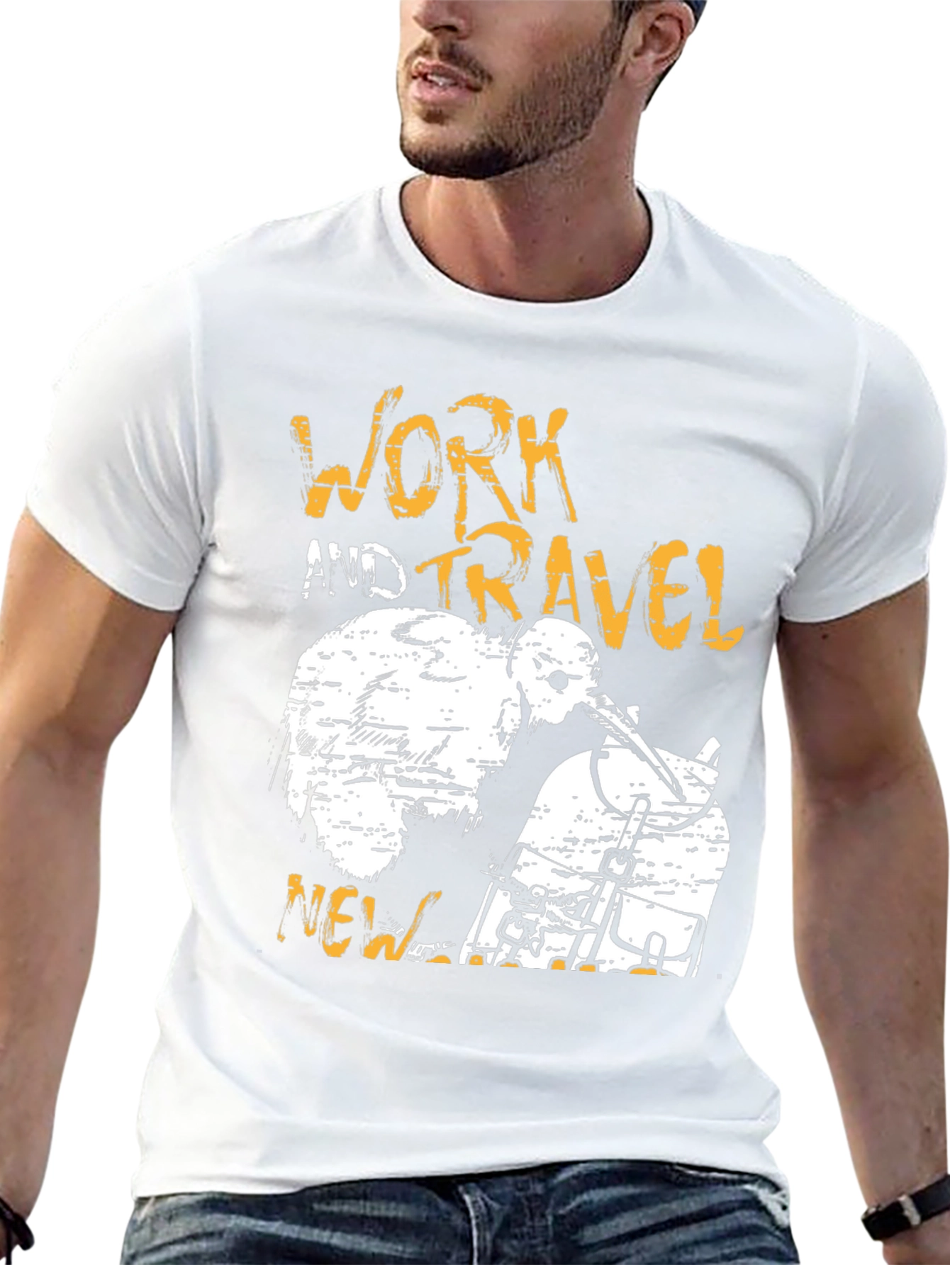 Work and Travel New Zealand Kiwi Graphic Tee