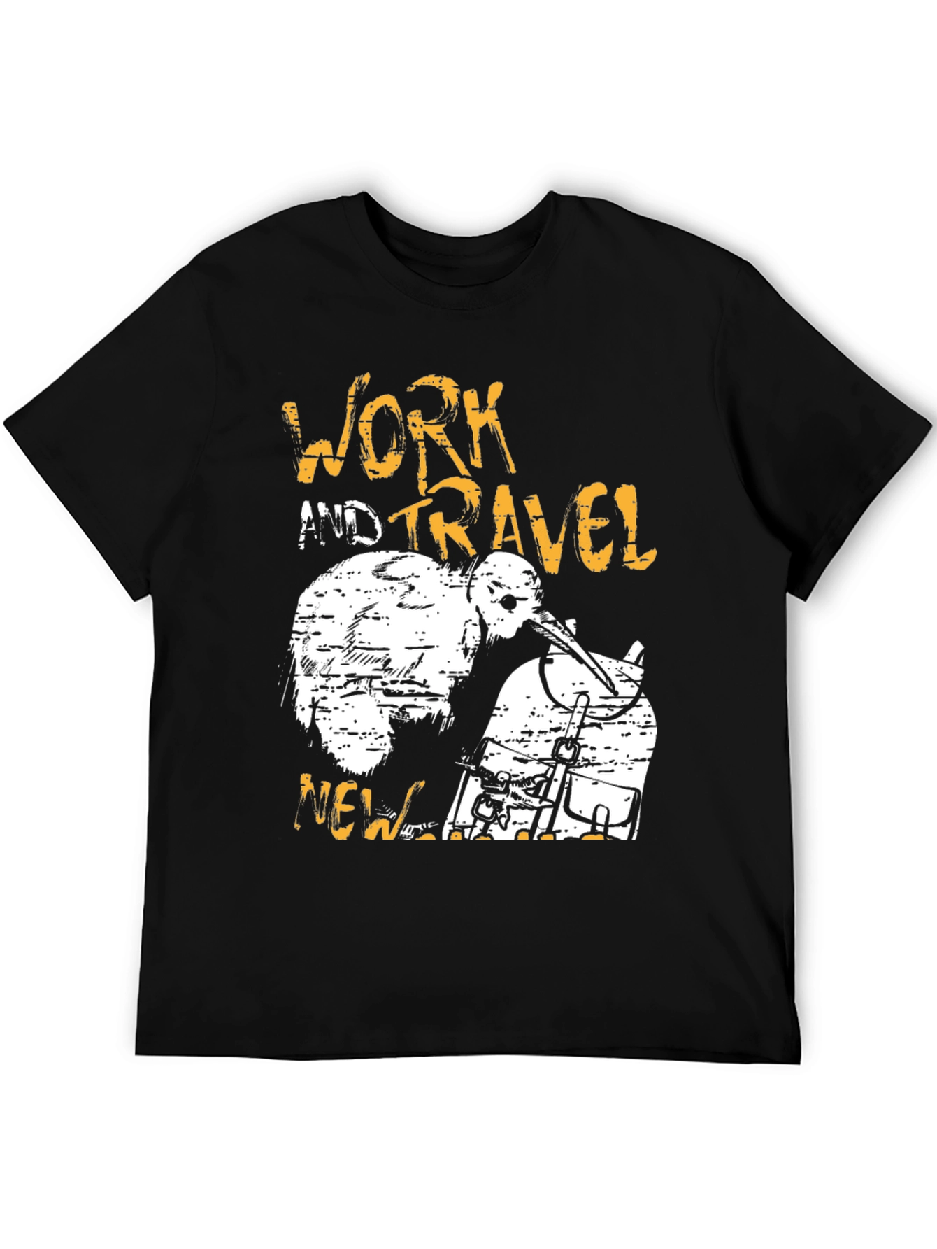 Work and Travel New Zealand Kiwi Graphic Tee