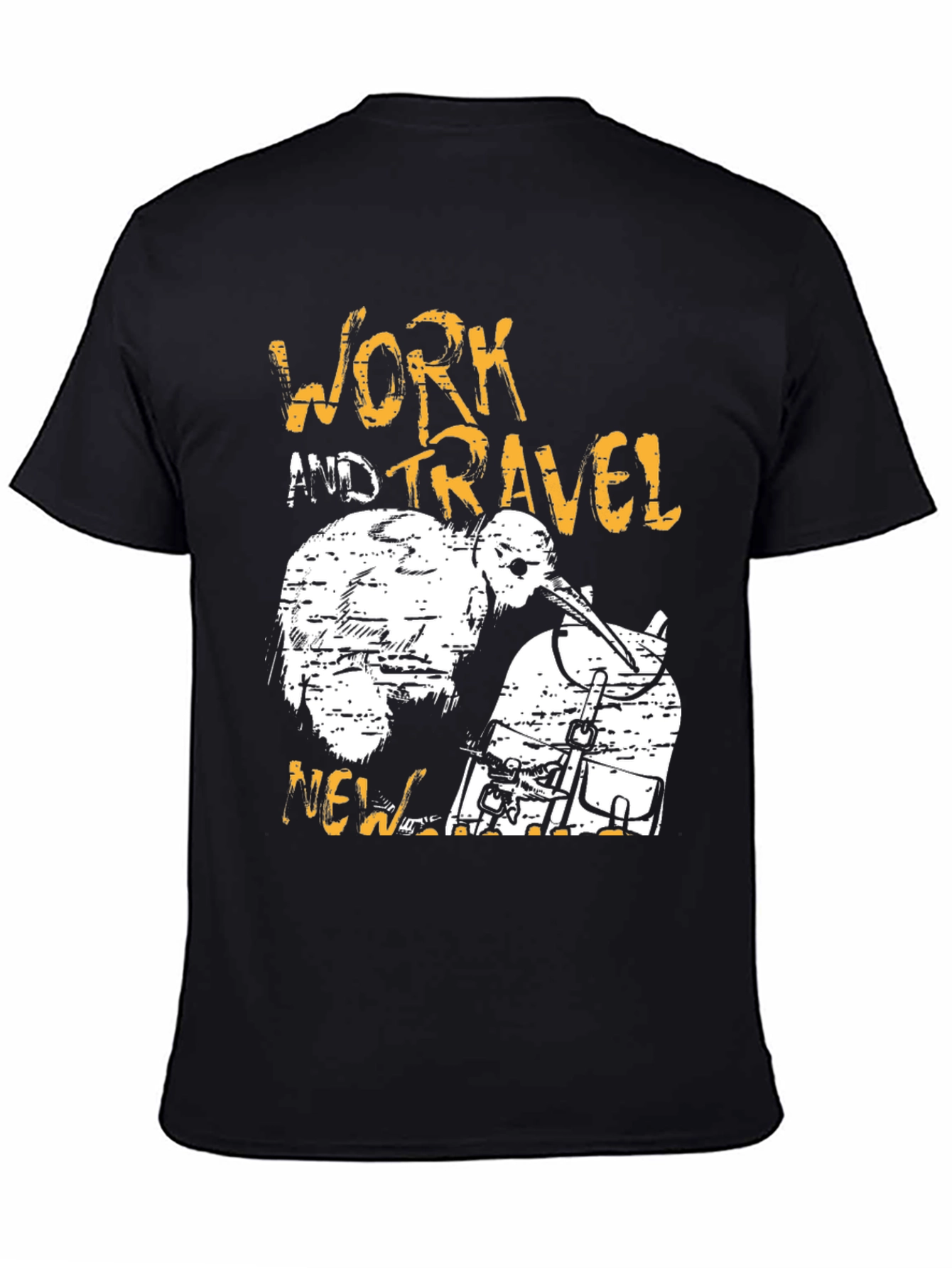 Work and Travel New Zealand Kiwi Graphic Tee