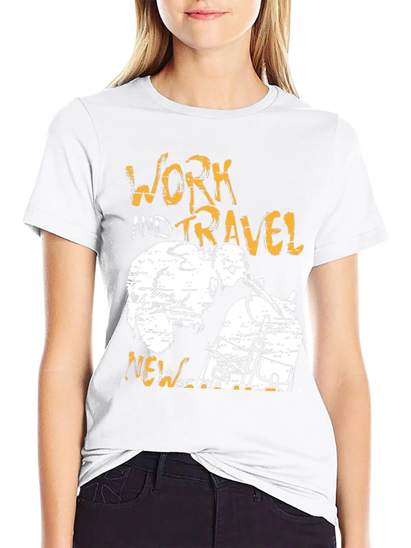 Work and Travel New Zealand Kiwi Graphic Tee