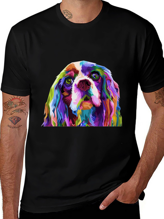 Colorful Dog Graphic Tee