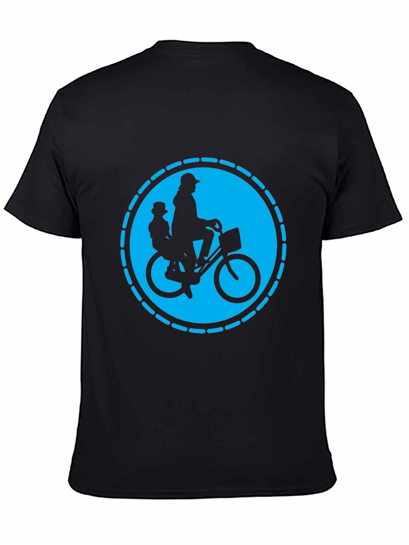 Dad and Kid Bike Ride T-Shirt - Black
