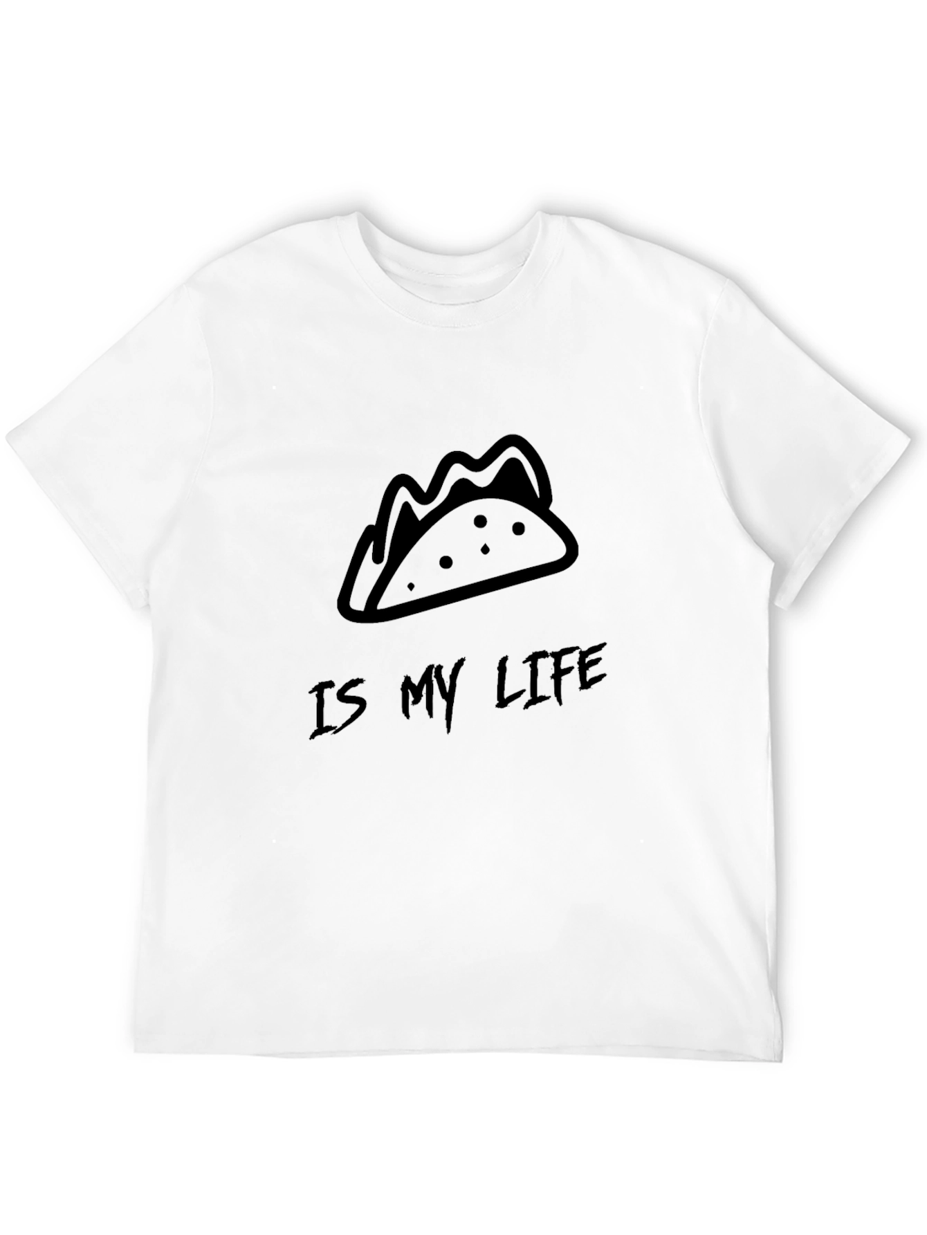 Taco Life Black Graphic Tee - Soft Cotton Blend