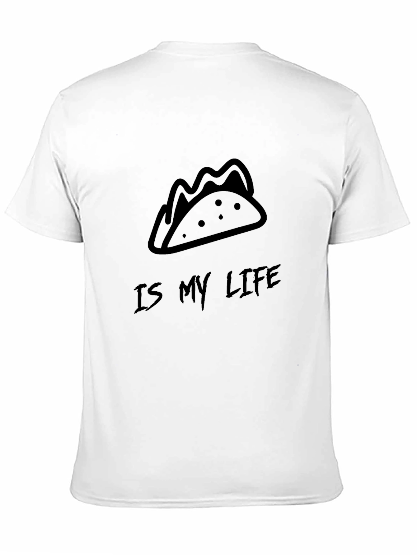 Taco Life Black Graphic Tee - Soft Cotton Blend