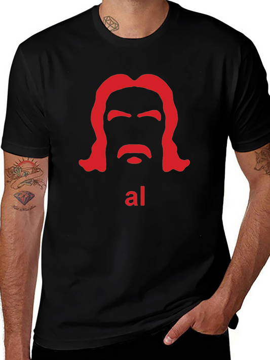 Weird Al Yankovic Silhouette T-Shirt - Black Cotton