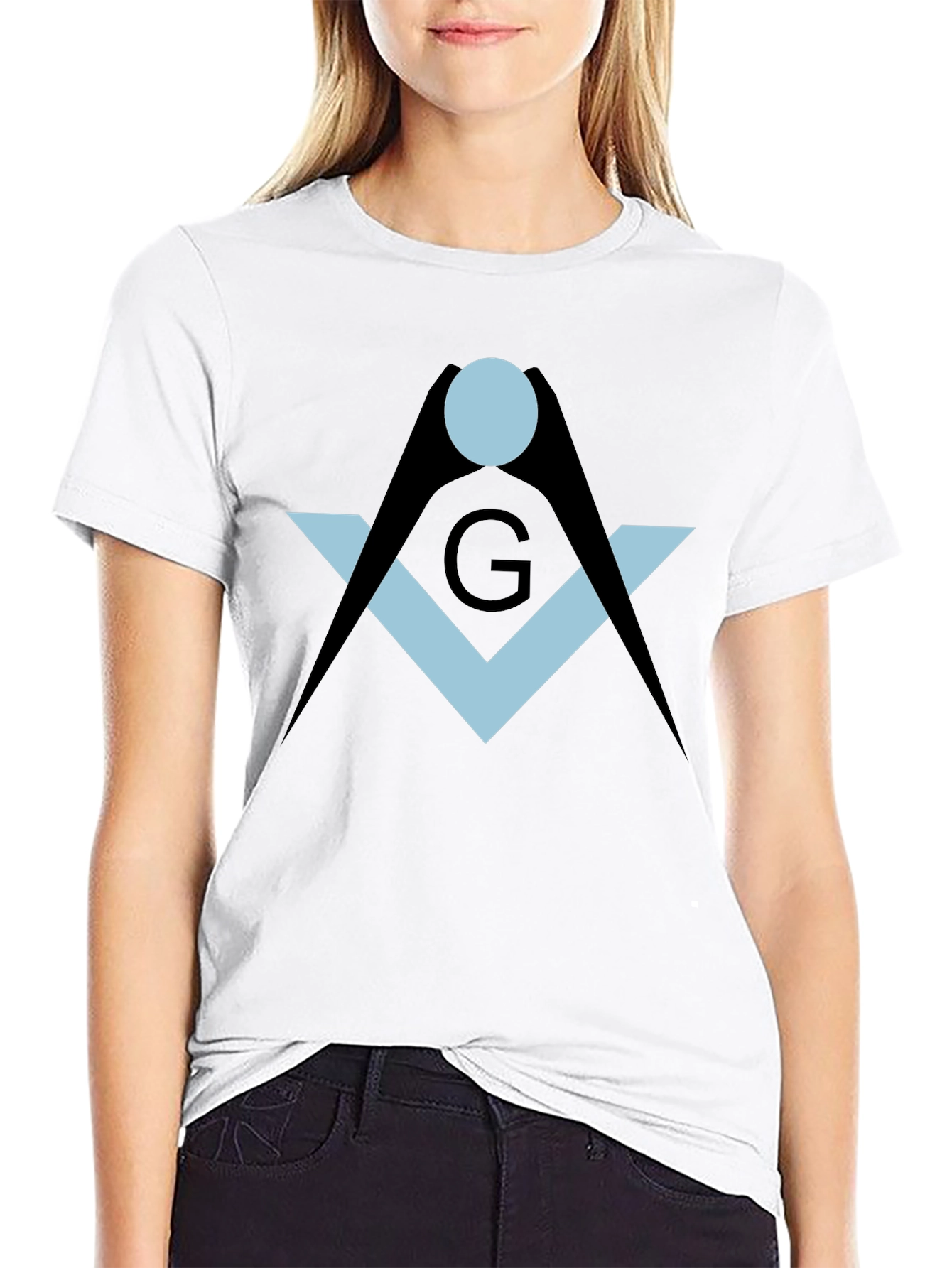 Masonic Symbol Black T-Shirt