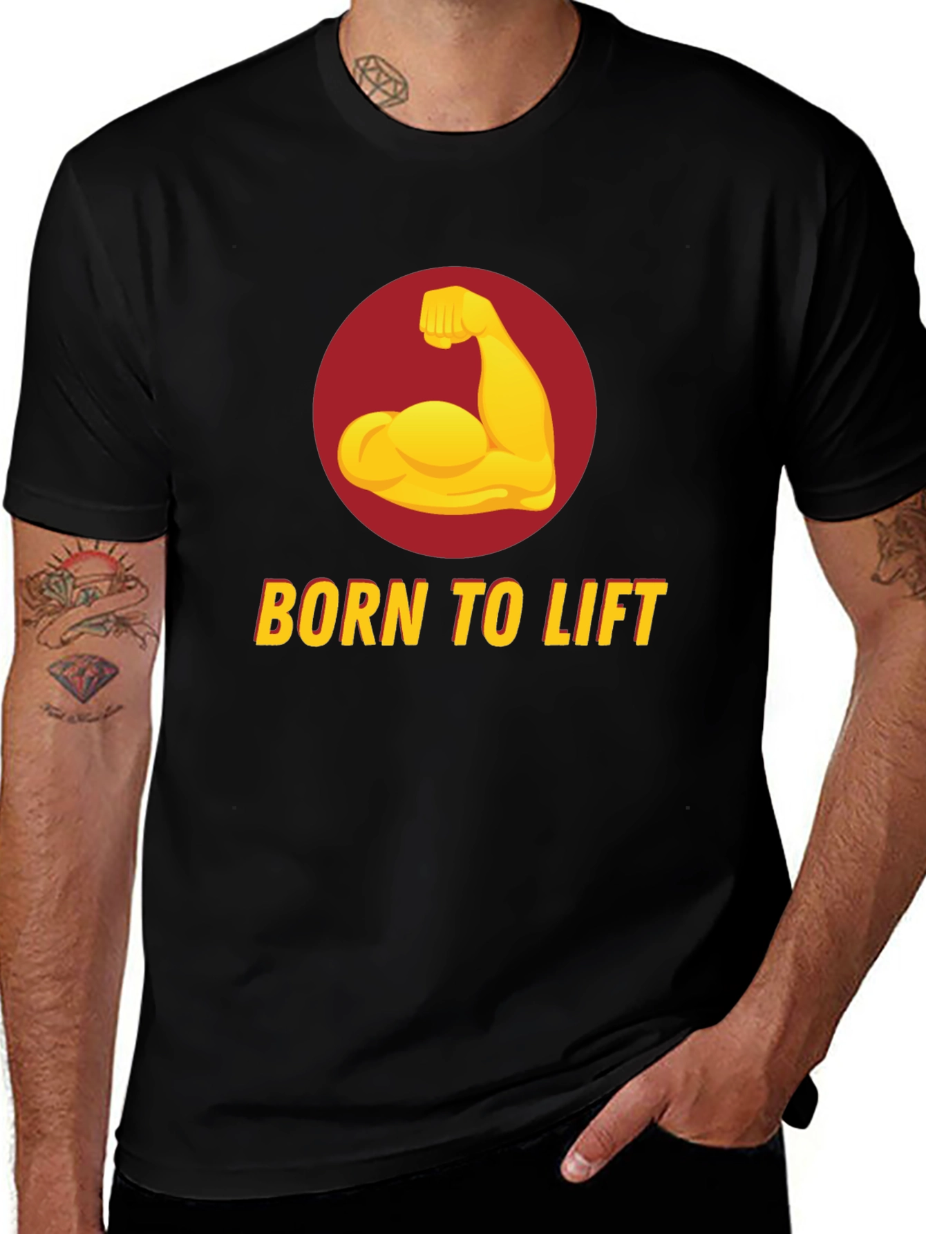 Born to Lift Black Graphic Tee