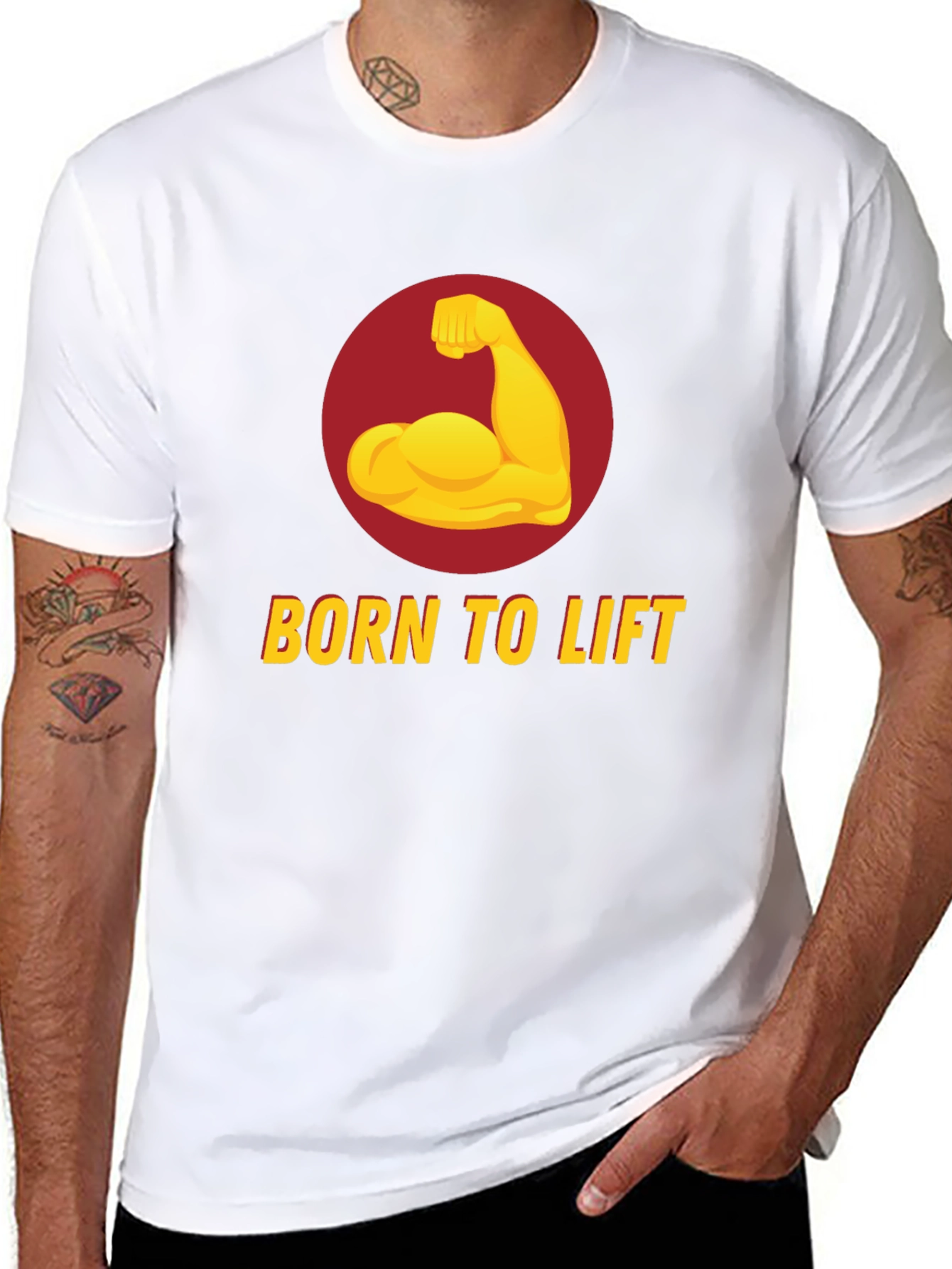 Born to Lift Black Graphic Tee
