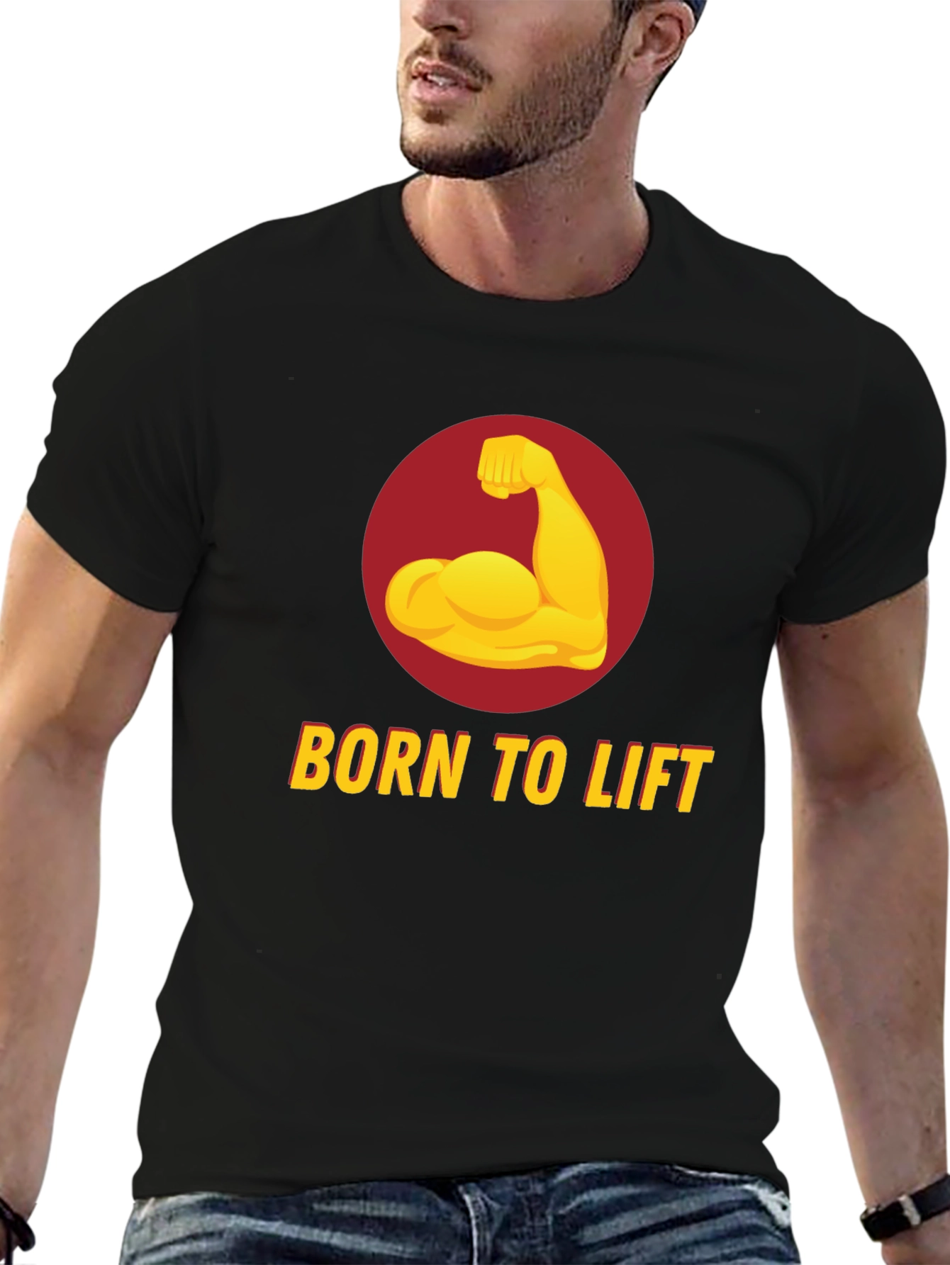 Born to Lift Black Graphic Tee