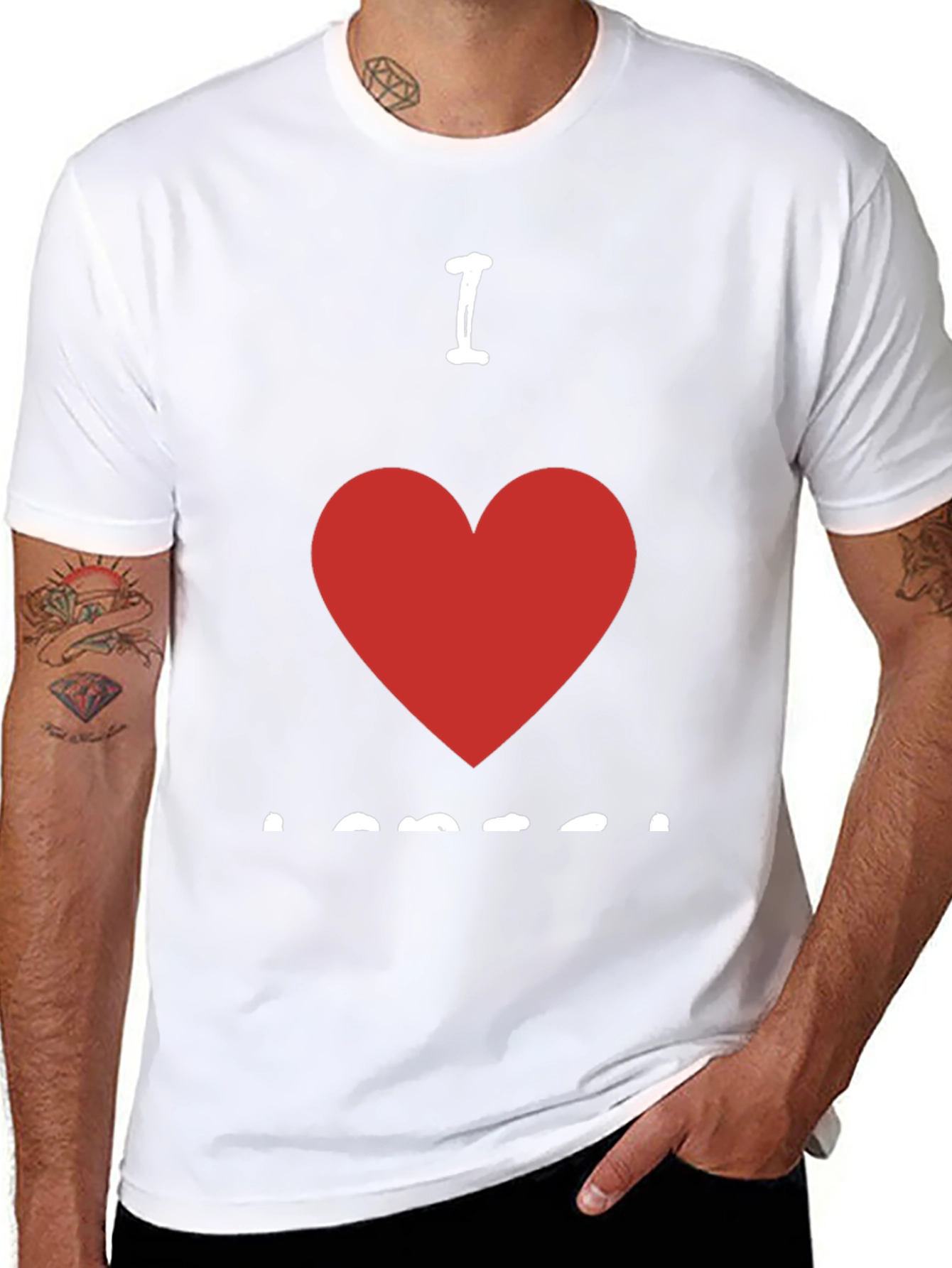 I Heart Someone Black T-Shirt