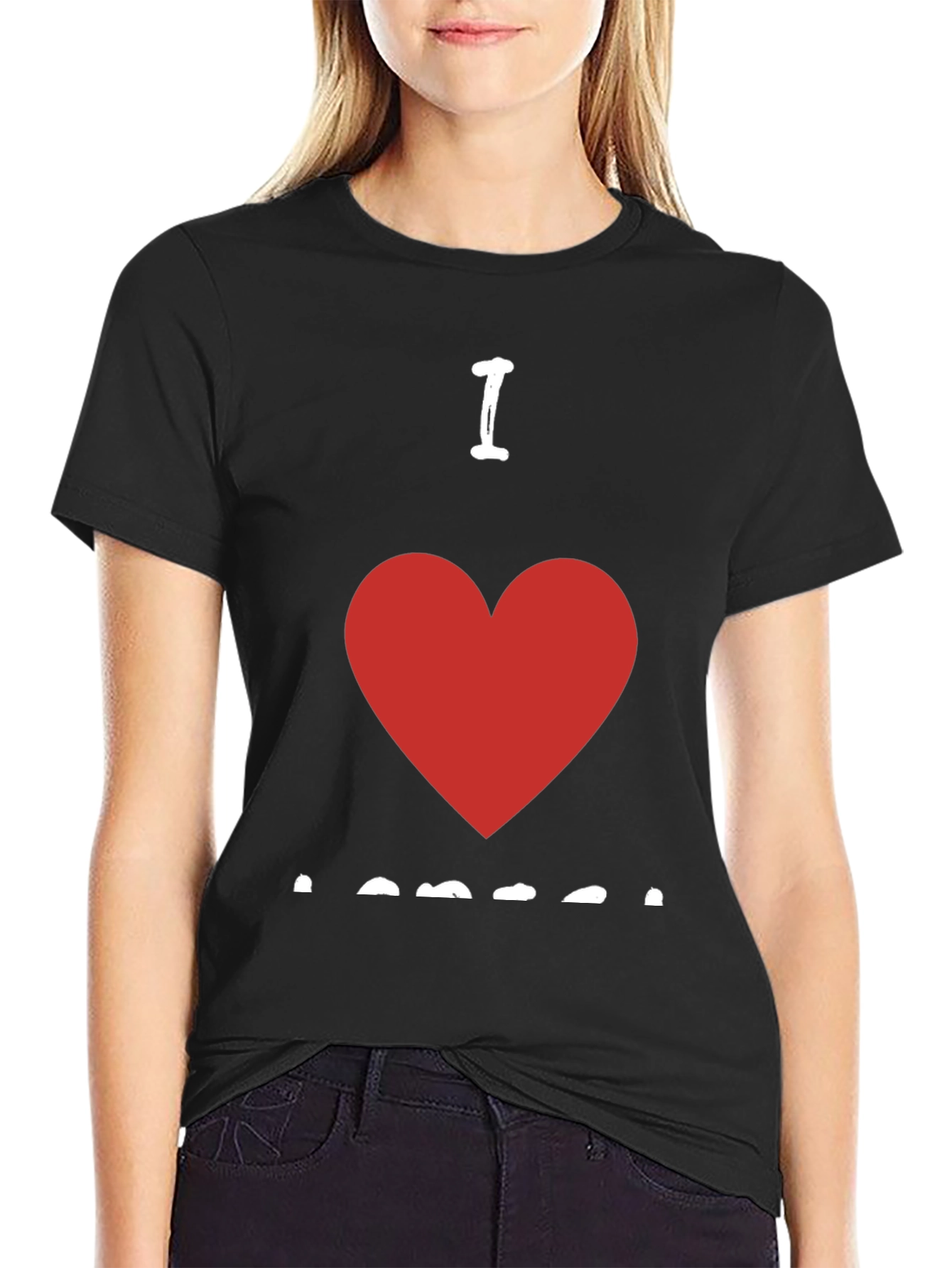 I Heart Someone Black T-Shirt