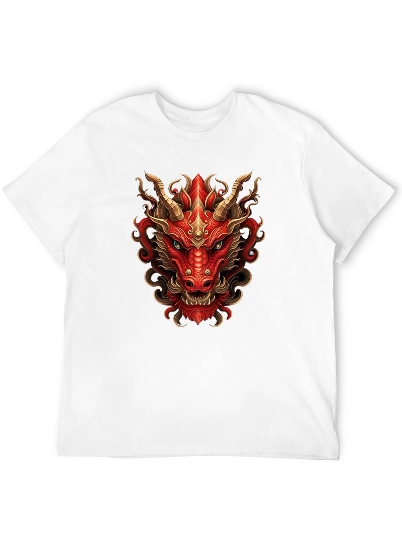 Fiery Dragon Graphic Tee - Bold Style