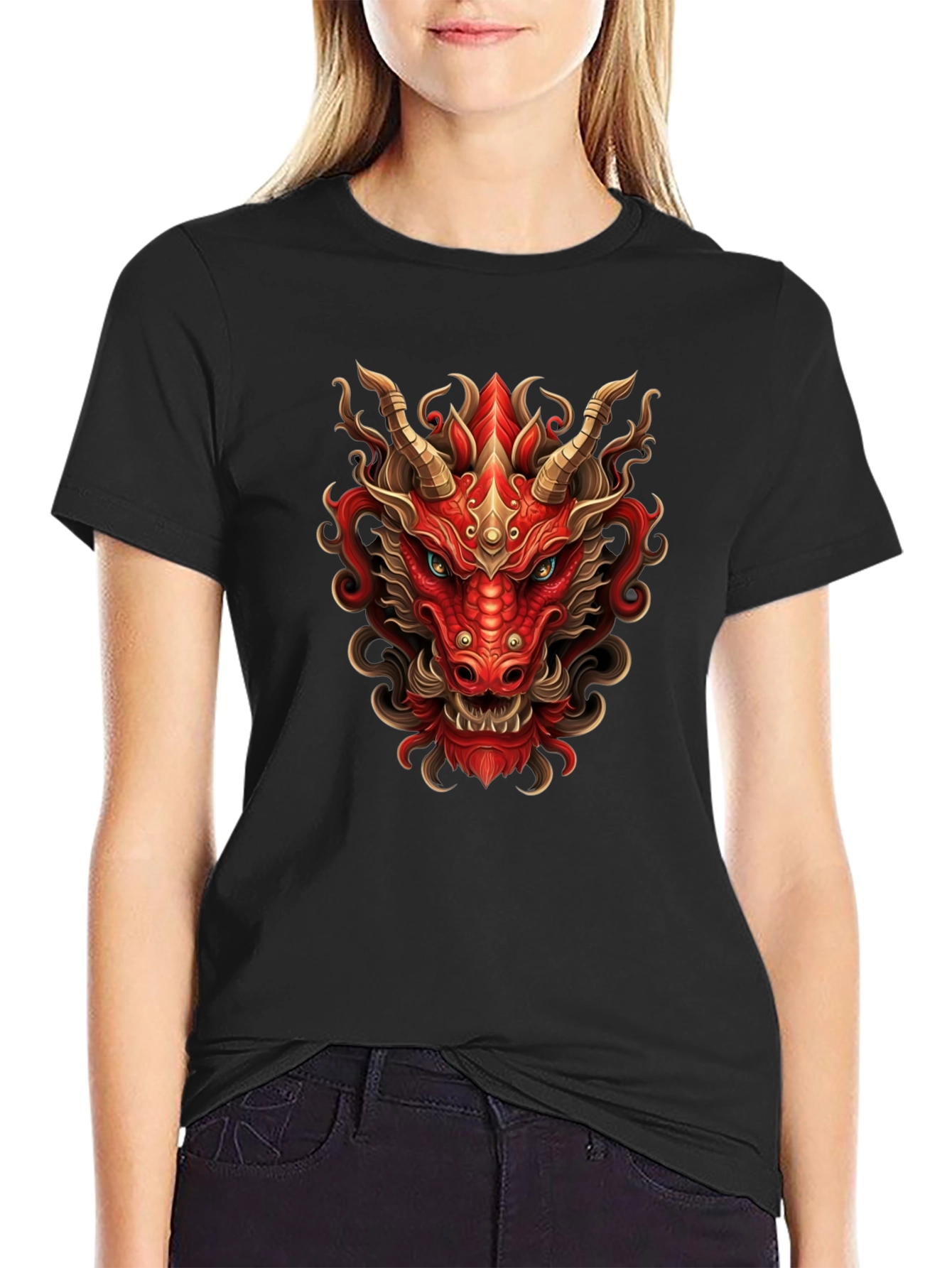Fiery Dragon Graphic Tee - Bold Style