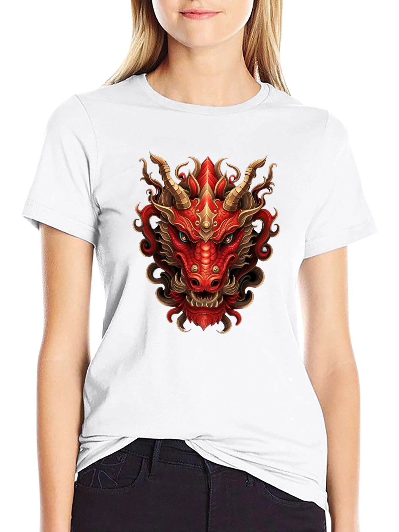 Fiery Dragon Graphic Tee - Bold Style